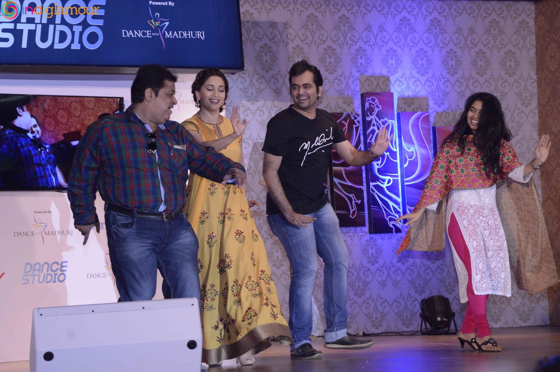 Madhuri Dixit at Tata Sky launches Dance Studio Event Stills Event hd photo