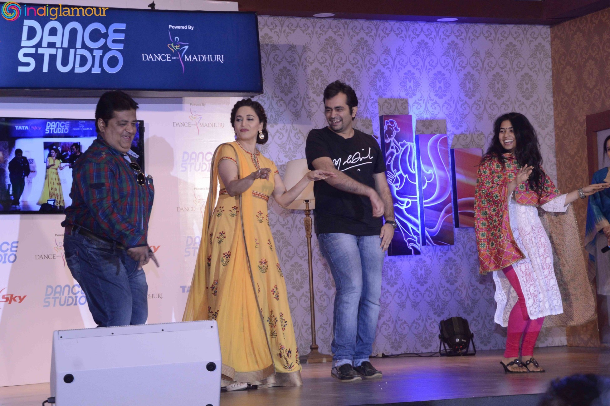 Madhuri Dixit at Tata Sky launches Dance Studio Event Stills Event hd photo