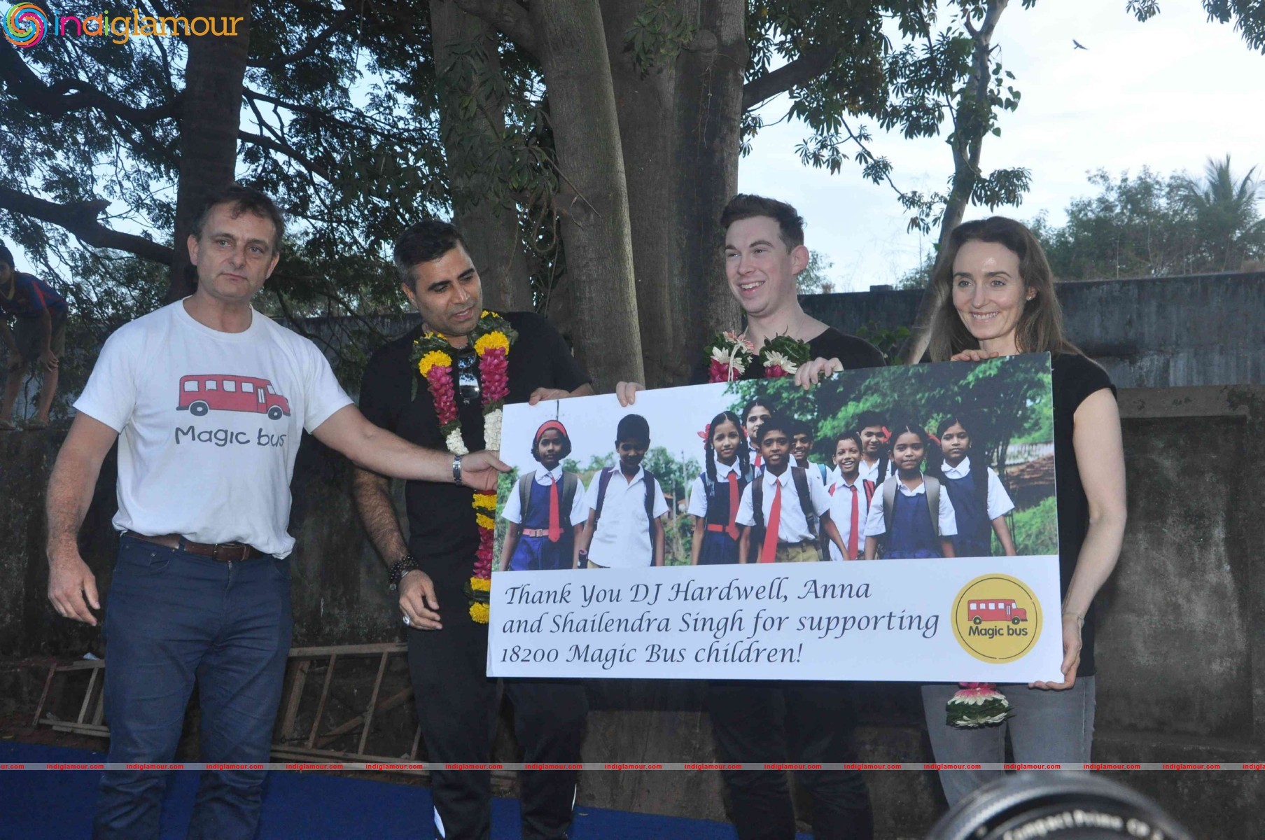 DJ Hardwell visits Magic Bus Foundation Event hd photo
