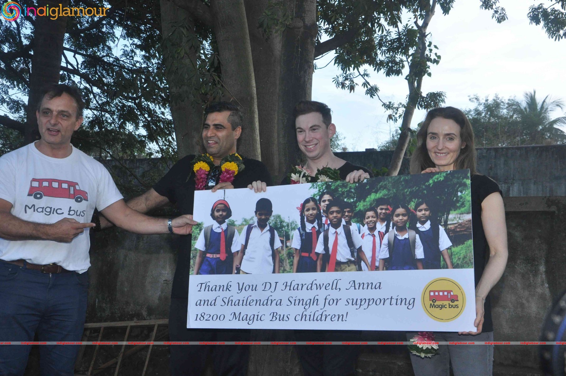 DJ Hardwell visits Magic Bus Foundation Event hd photo