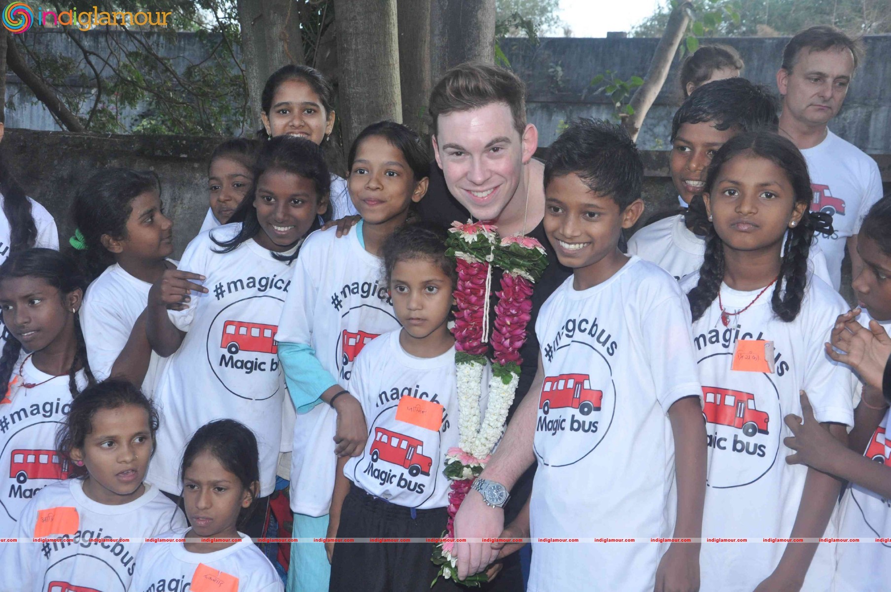 DJ Hardwell visits Magic Bus Foundation Event hd photo