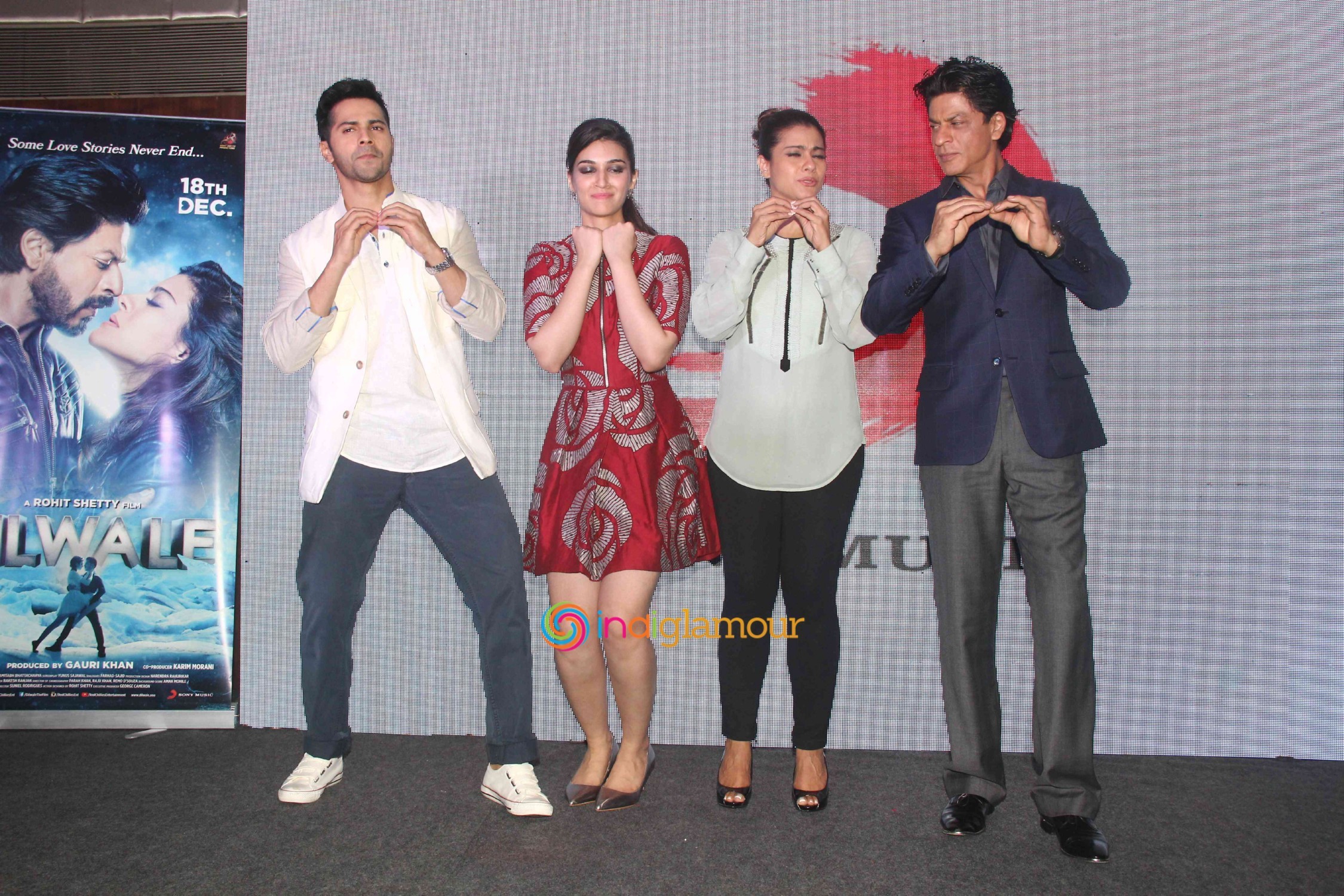 Dilwale Music Celebration with Starcast of the Film at JW Marriot Event hd photo