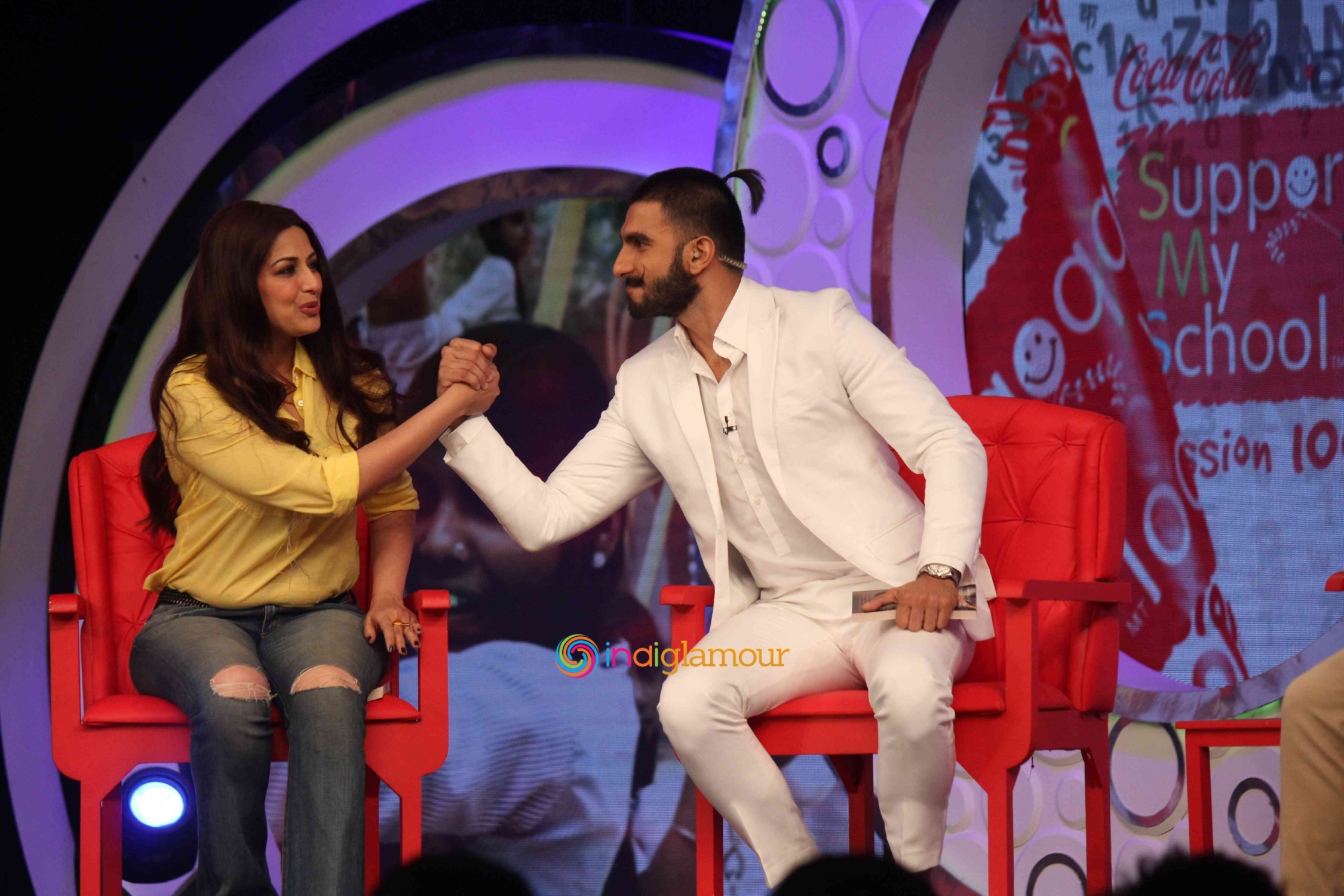 Support My School Campaign by NDTV and Coca Cola Event hd photo