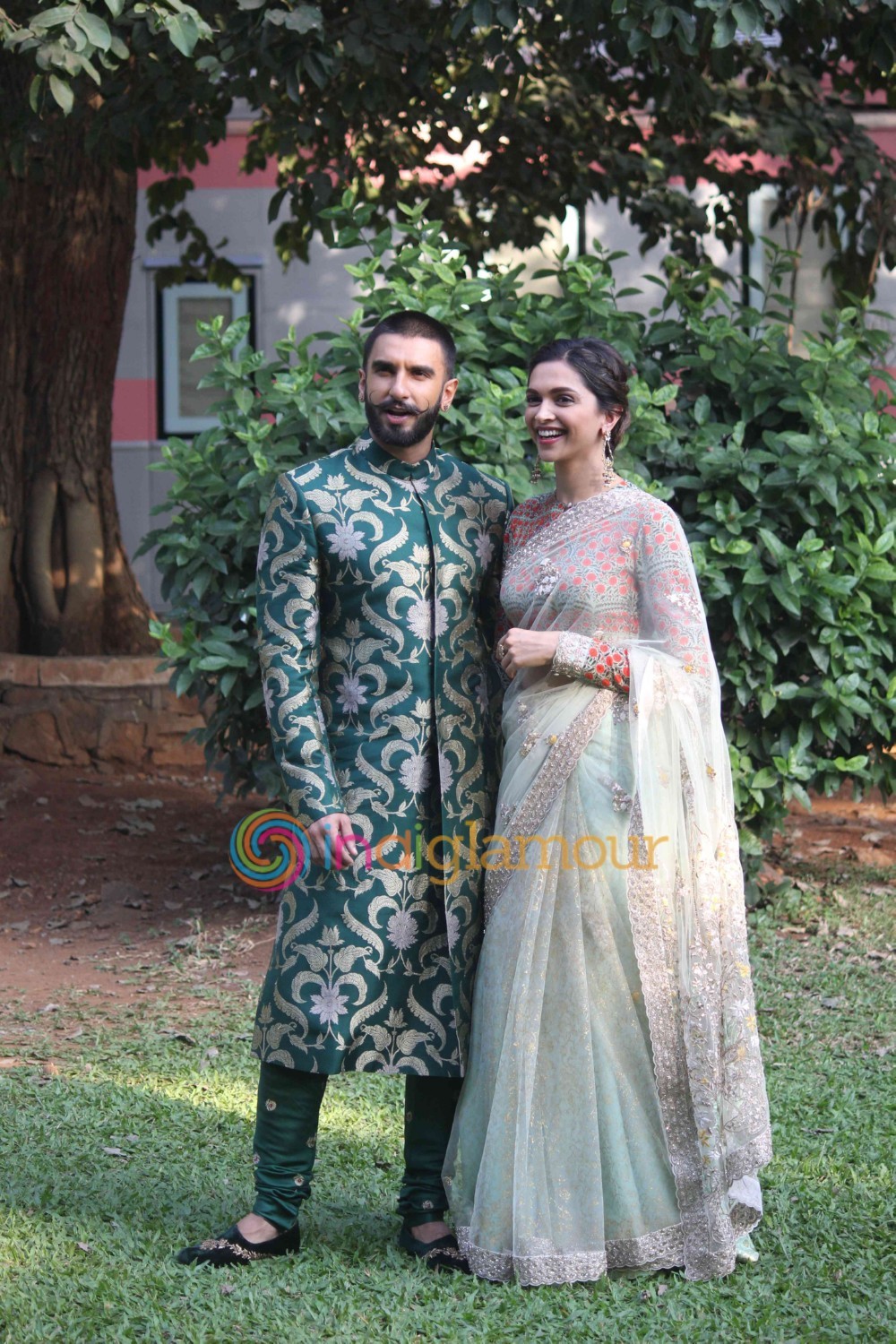 Ranveer Singh and Deepika Padukone on the set of Swaragini Promoting Bajirao Mastani Event hd photo