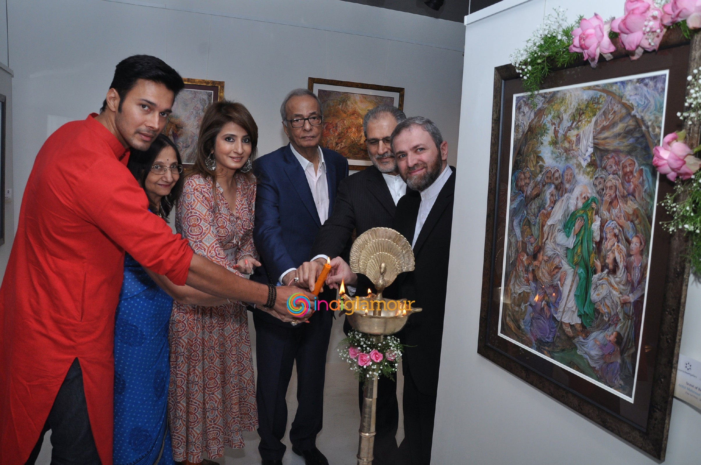 Rajneesh Duggal at Mahmoud Farshchian's Art Show Event Event hd photo