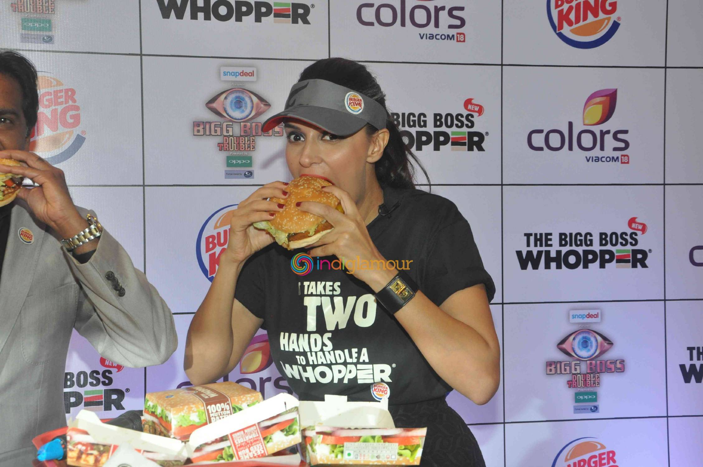 Neha Dhupia Launches Burger King Big Boss Whopper Event hd photo