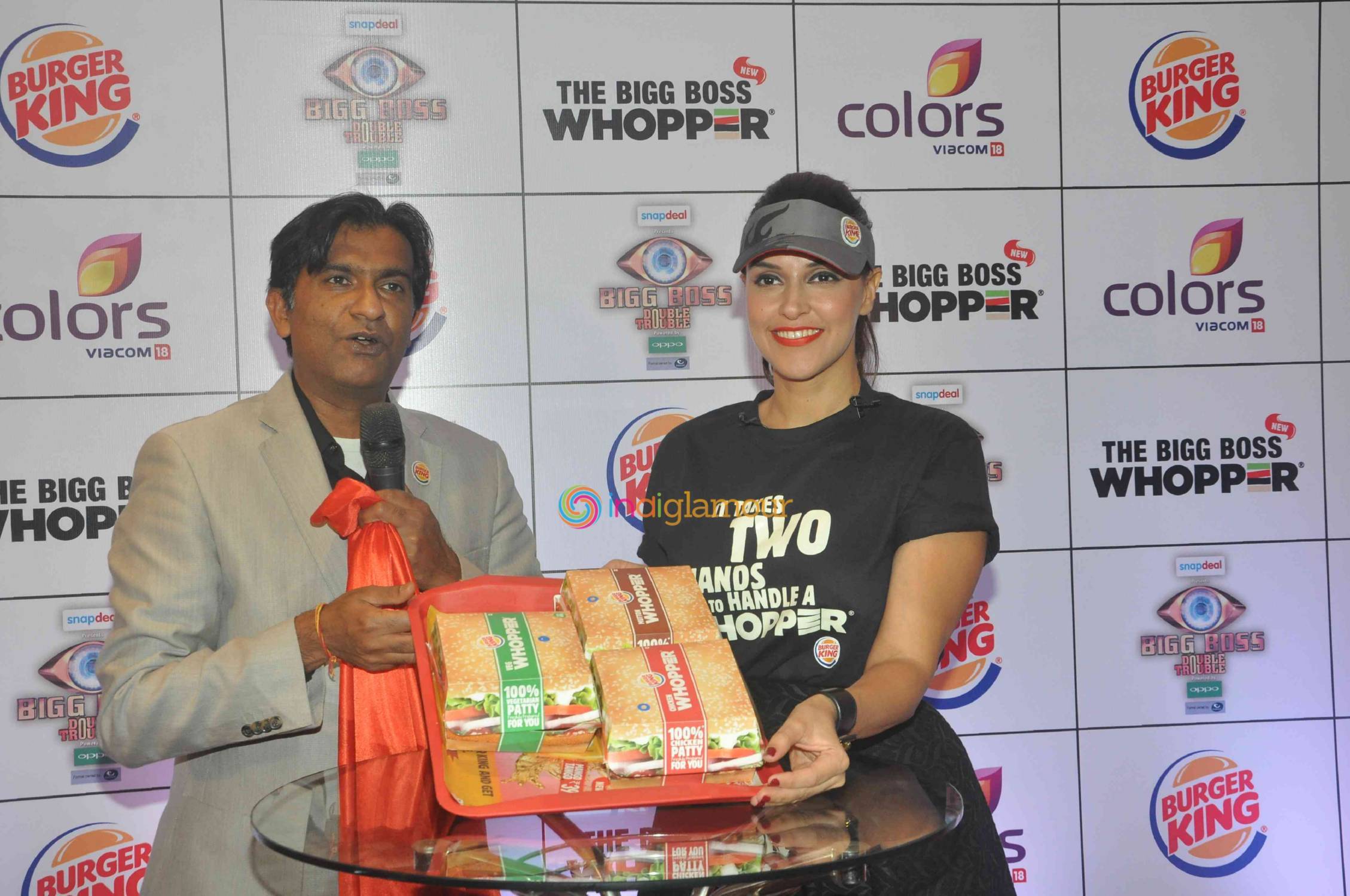 Neha Dhupia Launches Burger King Big Boss Whopper Event hd photo