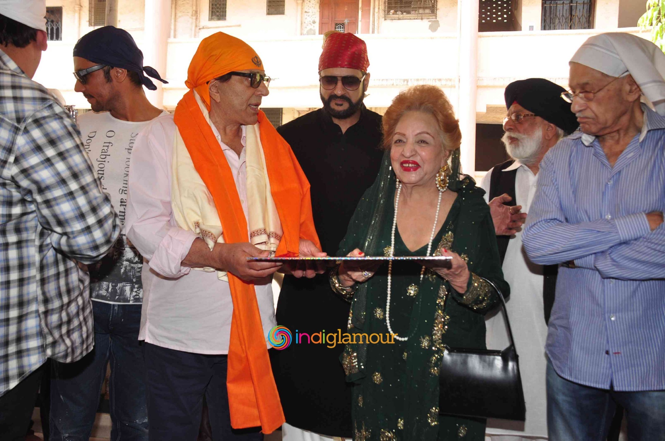 Dharamendra Launches the First Look of Nanak Naam Jahaz Hai Event hd photo