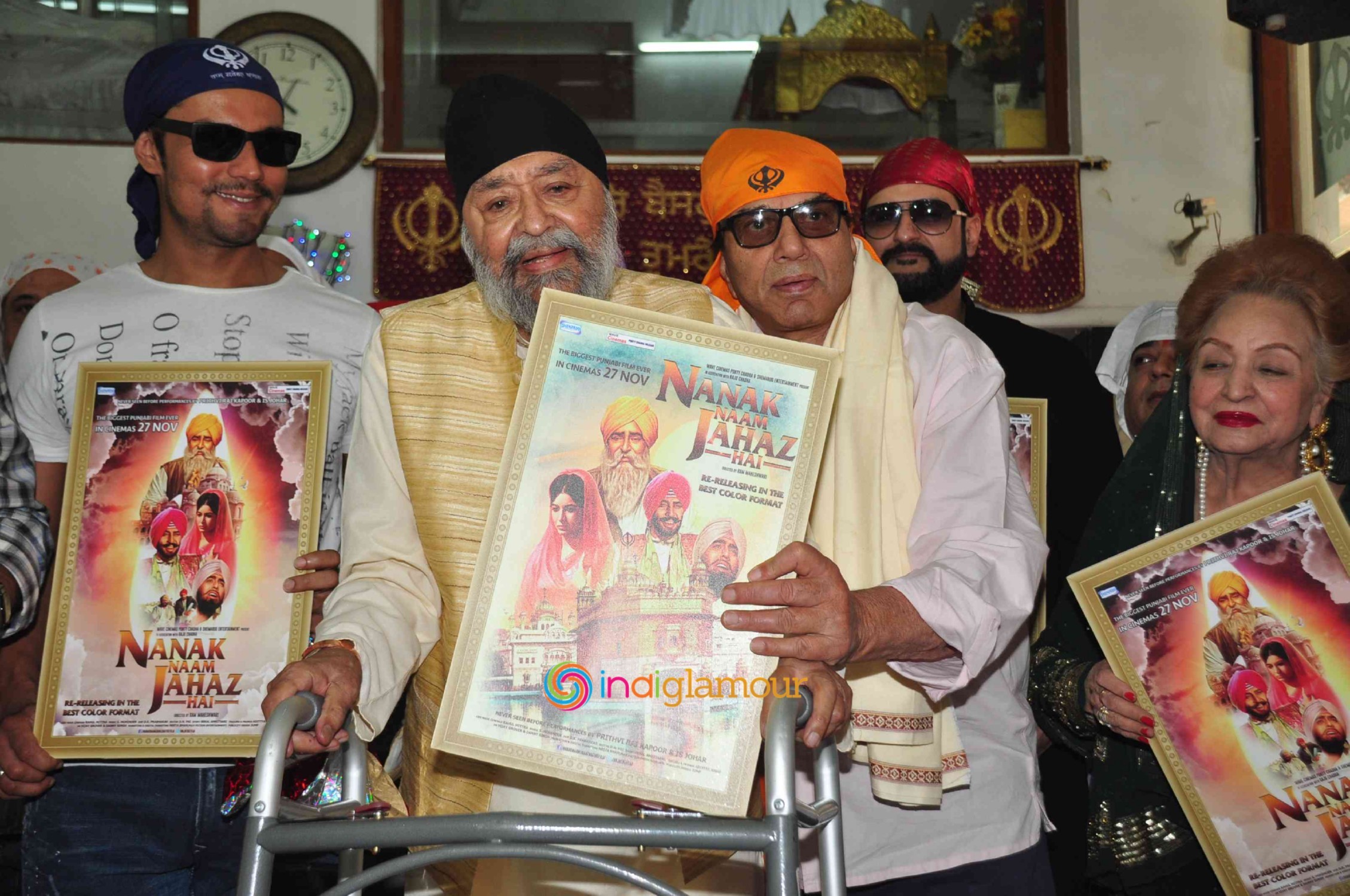 Dharamendra Launches the First Look of Nanak Naam Jahaz Hai Event hd photo
