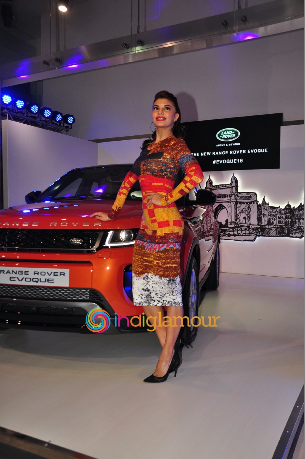 Jacqueline Fernandez During the Launch of Range Rover Evoque in Mumbai Event hd photo