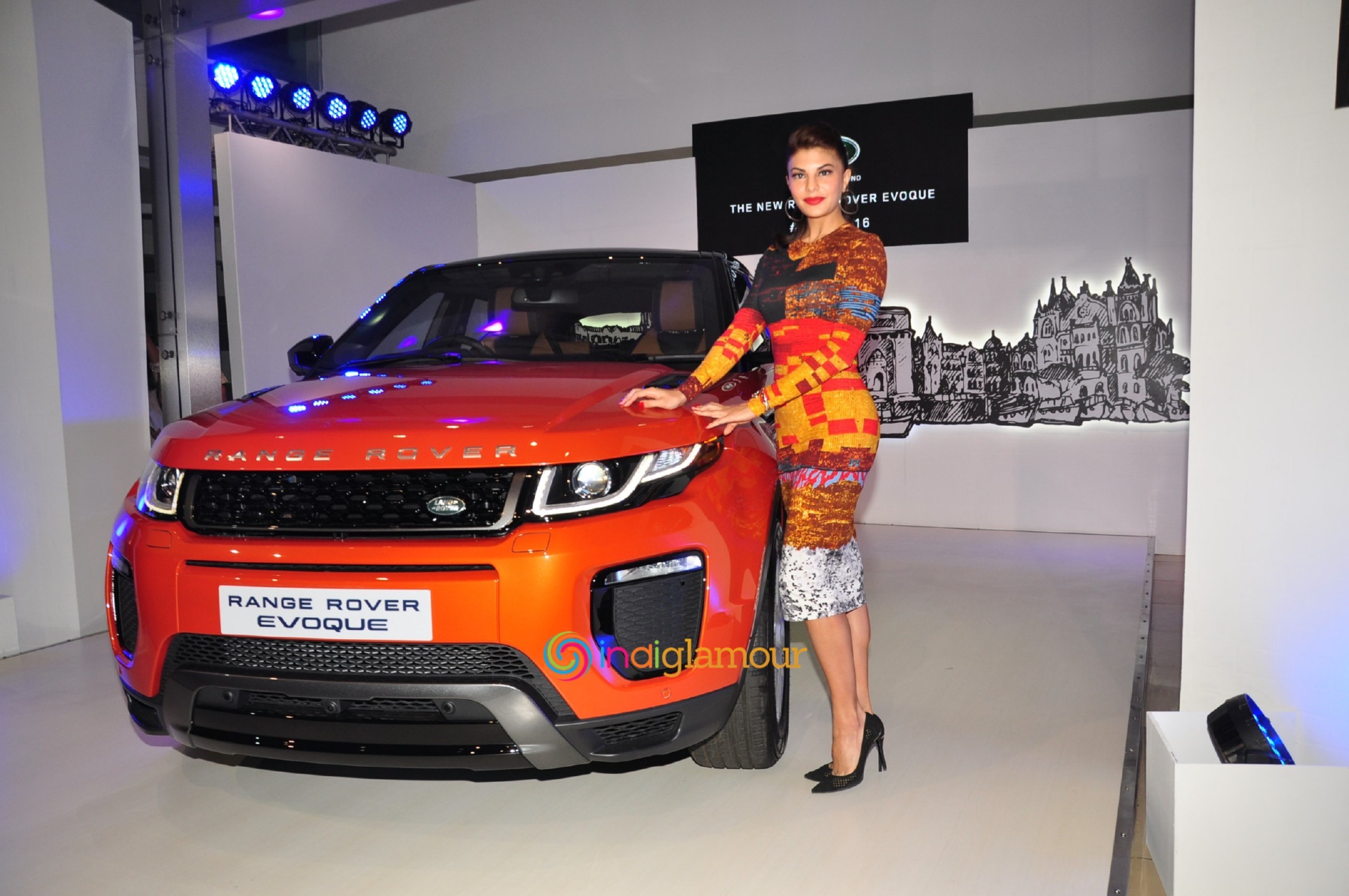 Jacqueline Fernandez During the Launch of Range Rover Evoque in Mumbai Event hd photo