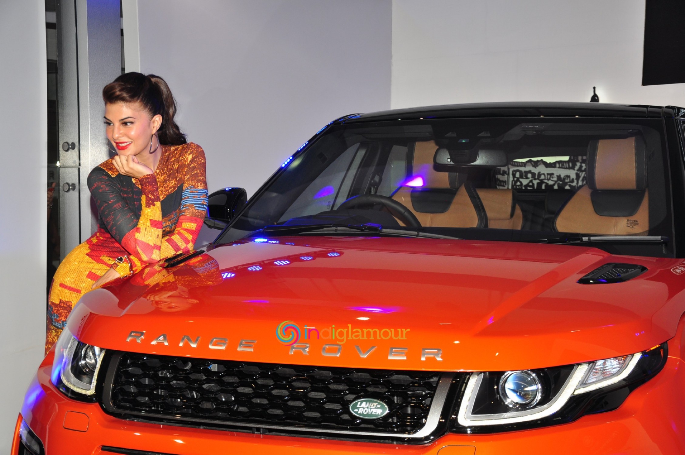 Jacqueline Fernandez During the Launch of Range Rover Evoque in Mumbai Event hd photo