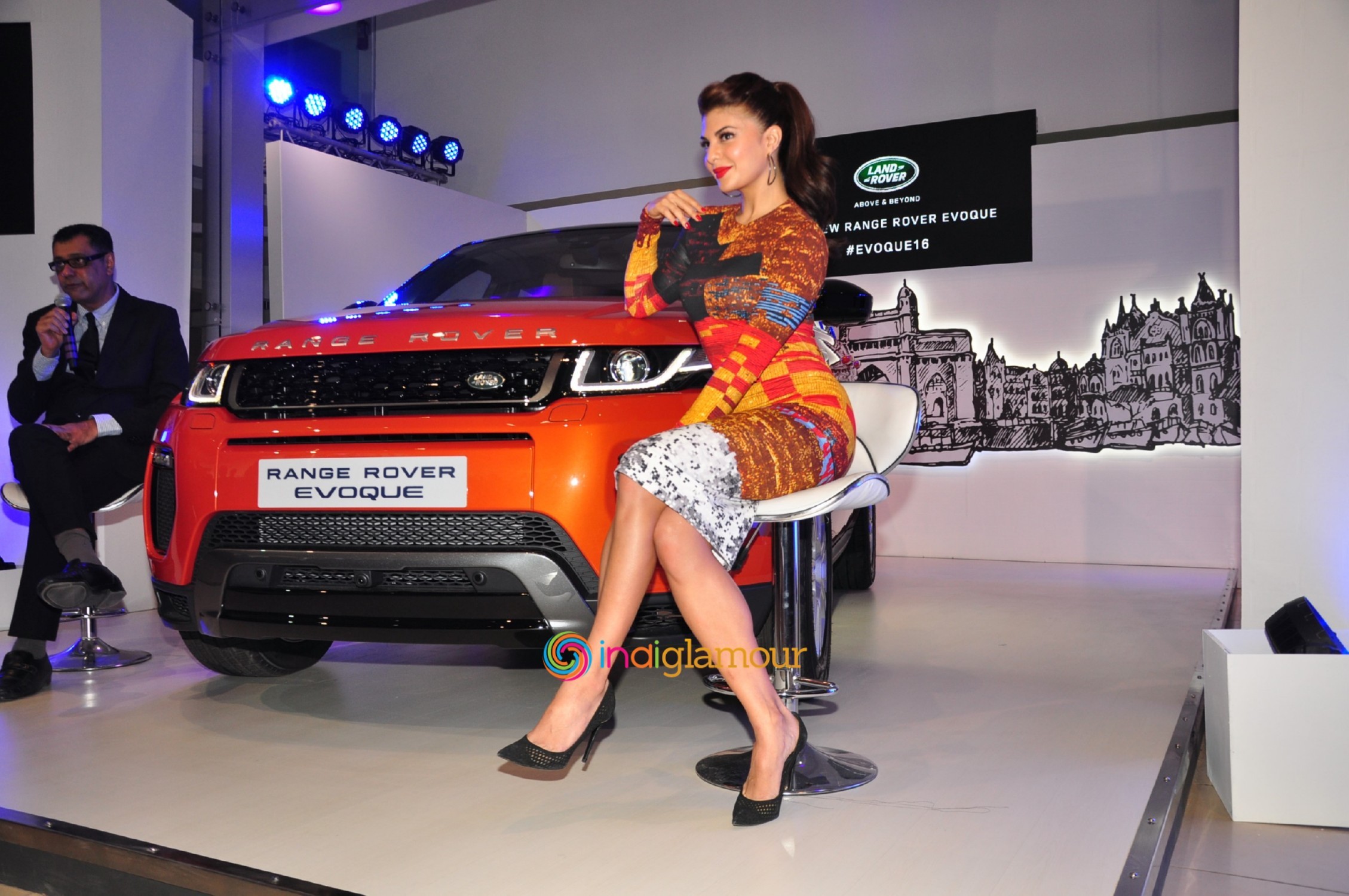 Jacqueline Fernandez During the Launch of Range Rover Evoque in Mumbai Event hd photo