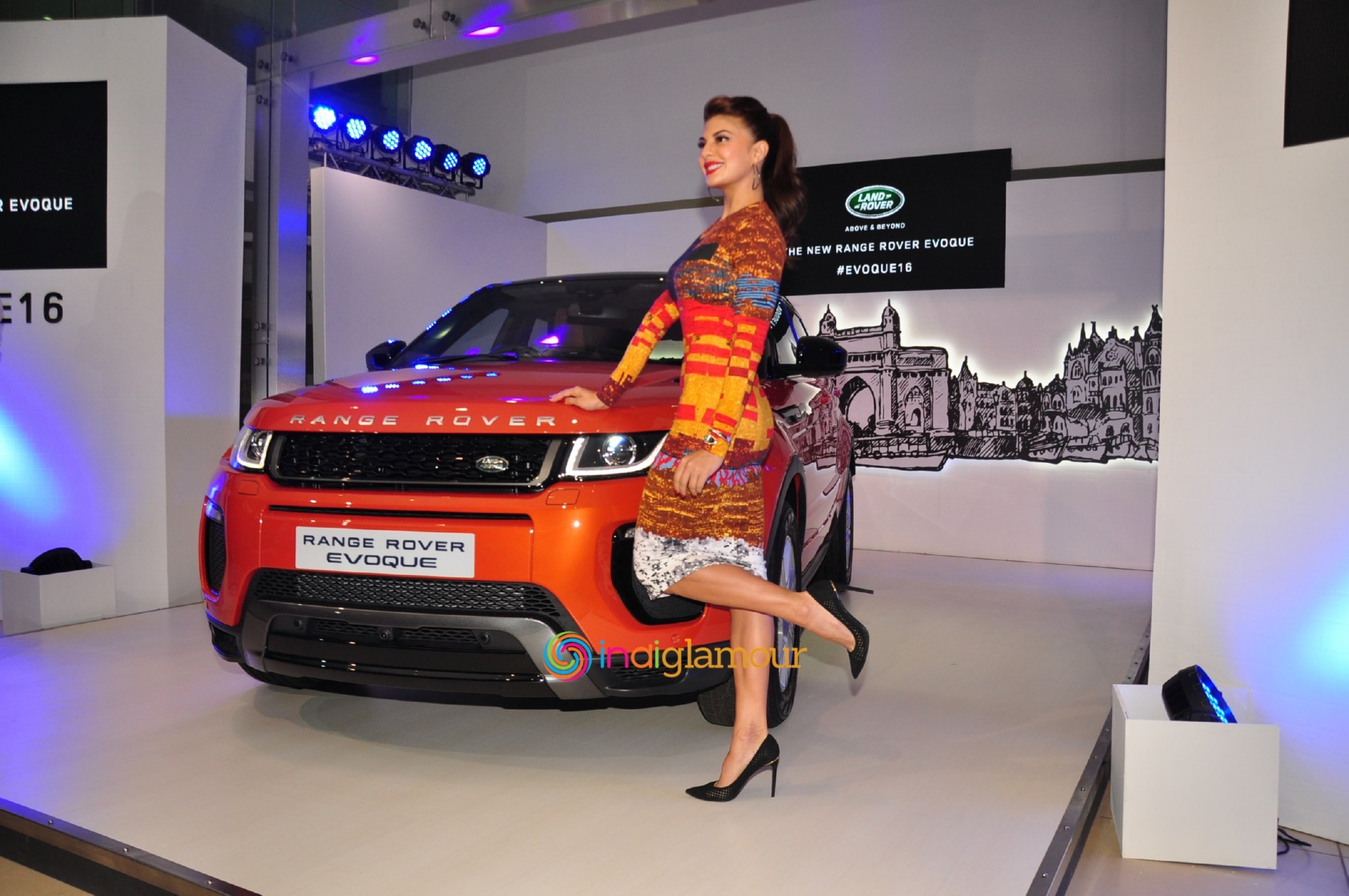 Jacqueline Fernandez During the Launch of Range Rover Evoque in Mumbai Event hd photo