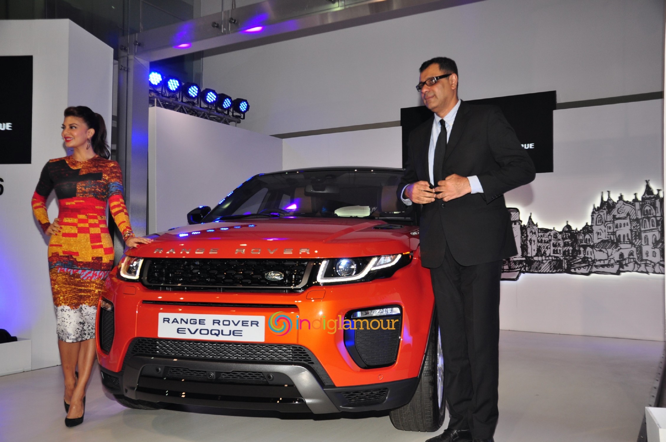 Jacqueline Fernandez During the Launch of Range Rover Evoque in Mumbai Event hd photo