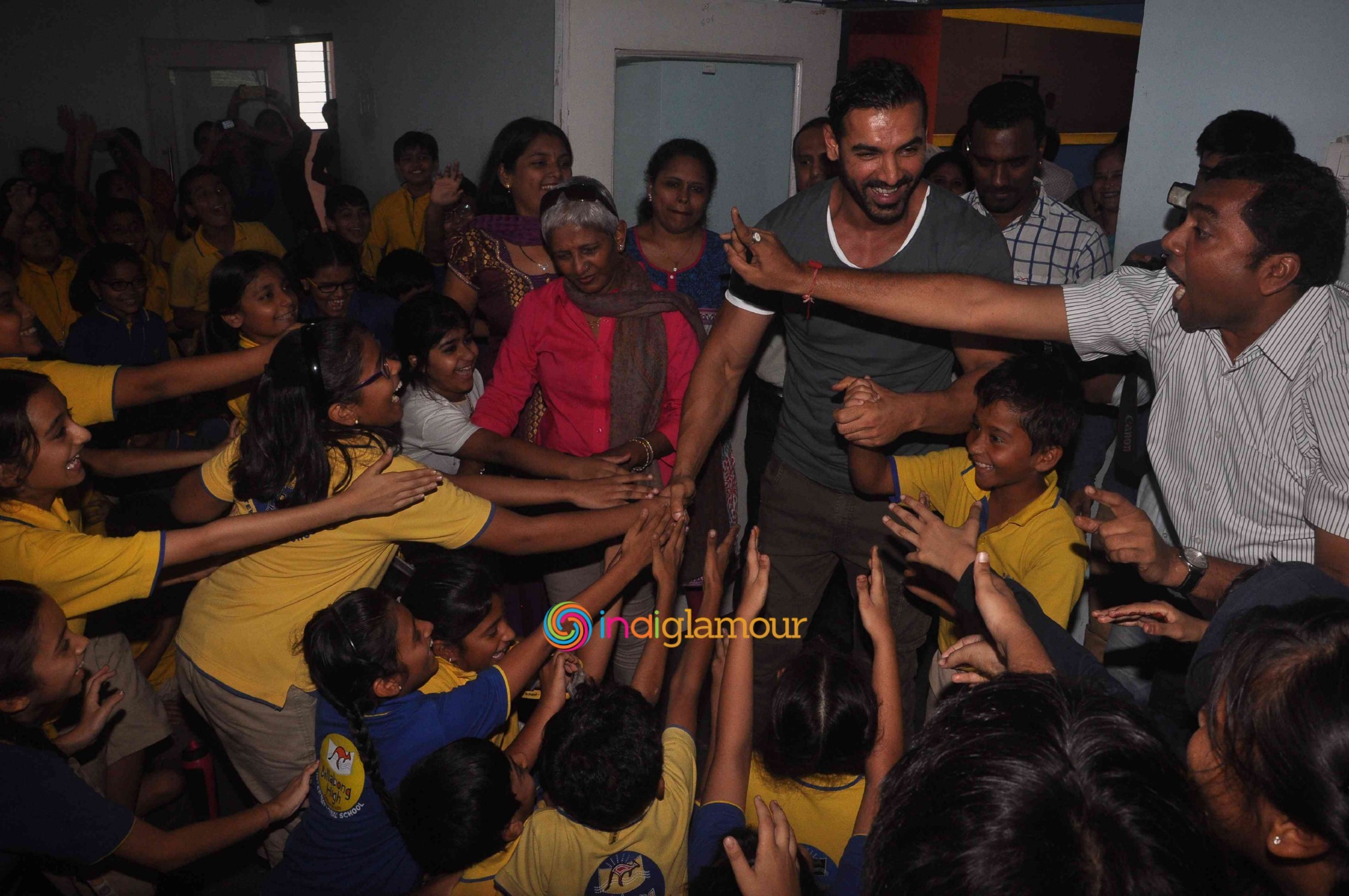 John Abraham Visits Billabong International School Event hd photo
