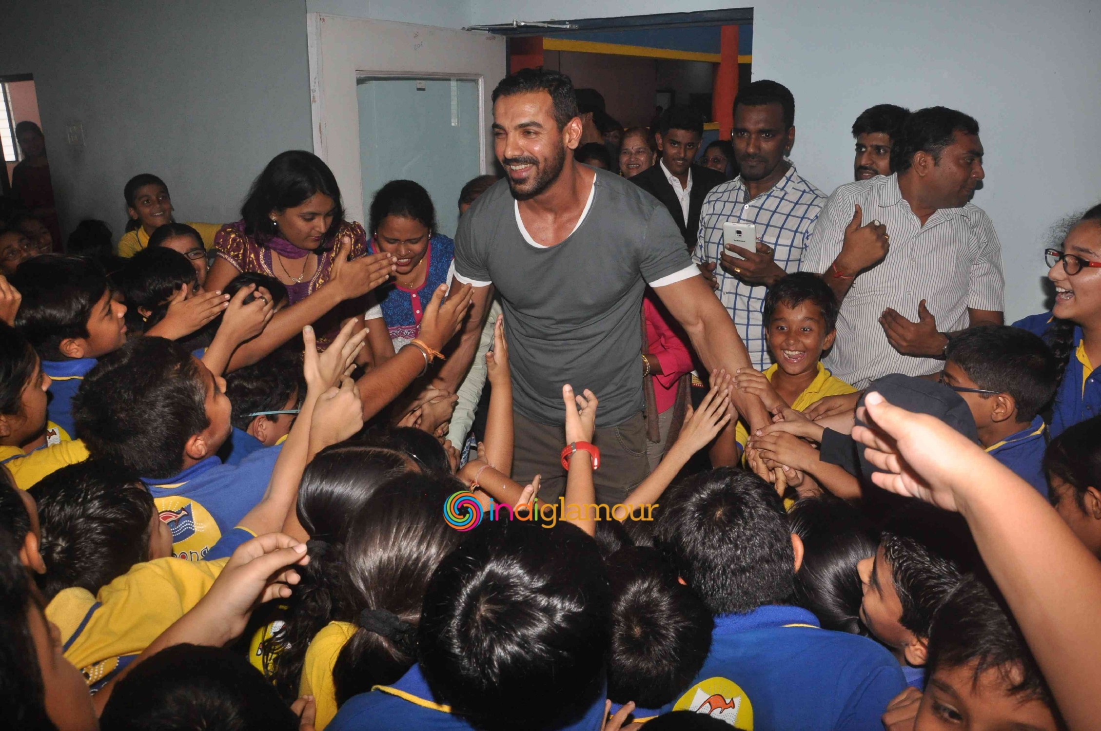 John Abraham Visits Billabong International School Event hd photo
