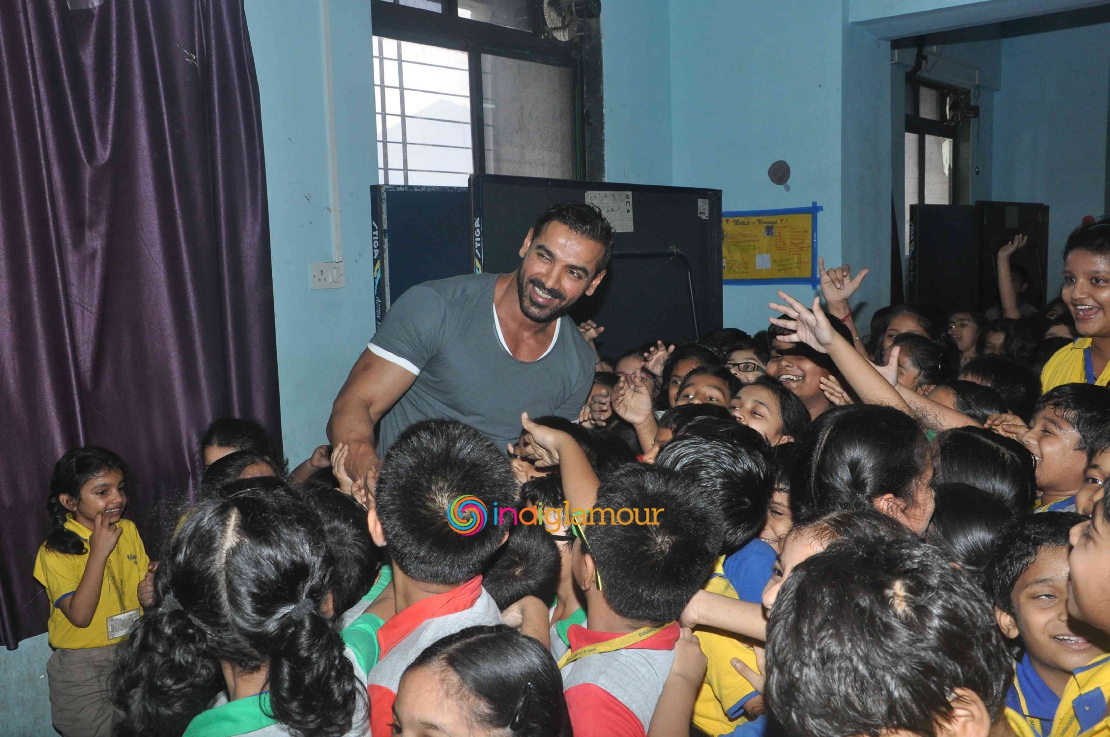 John Abraham Visits Billabong International School Event hd photo