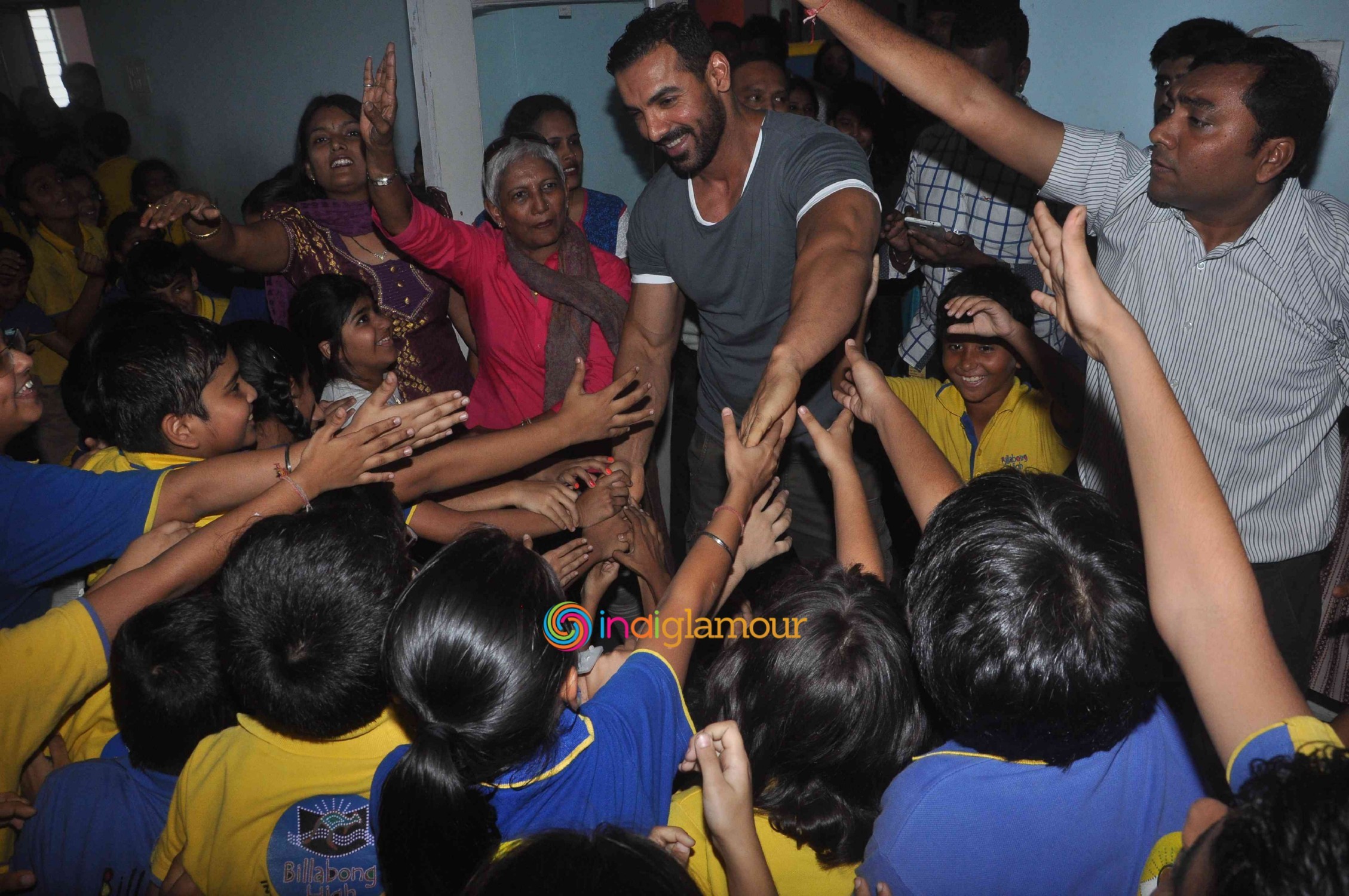 John Abraham Visits Billabong International School Event hd photo
