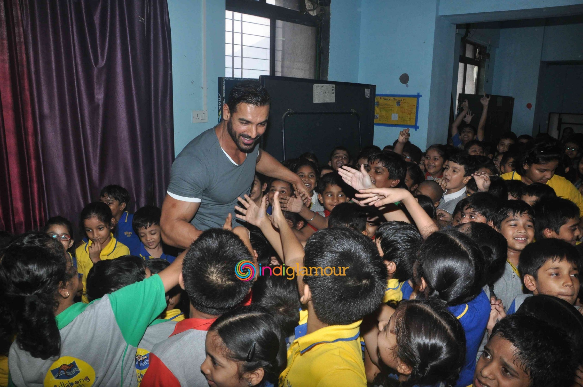 John Abraham Visits Billabong International School Event hd photo