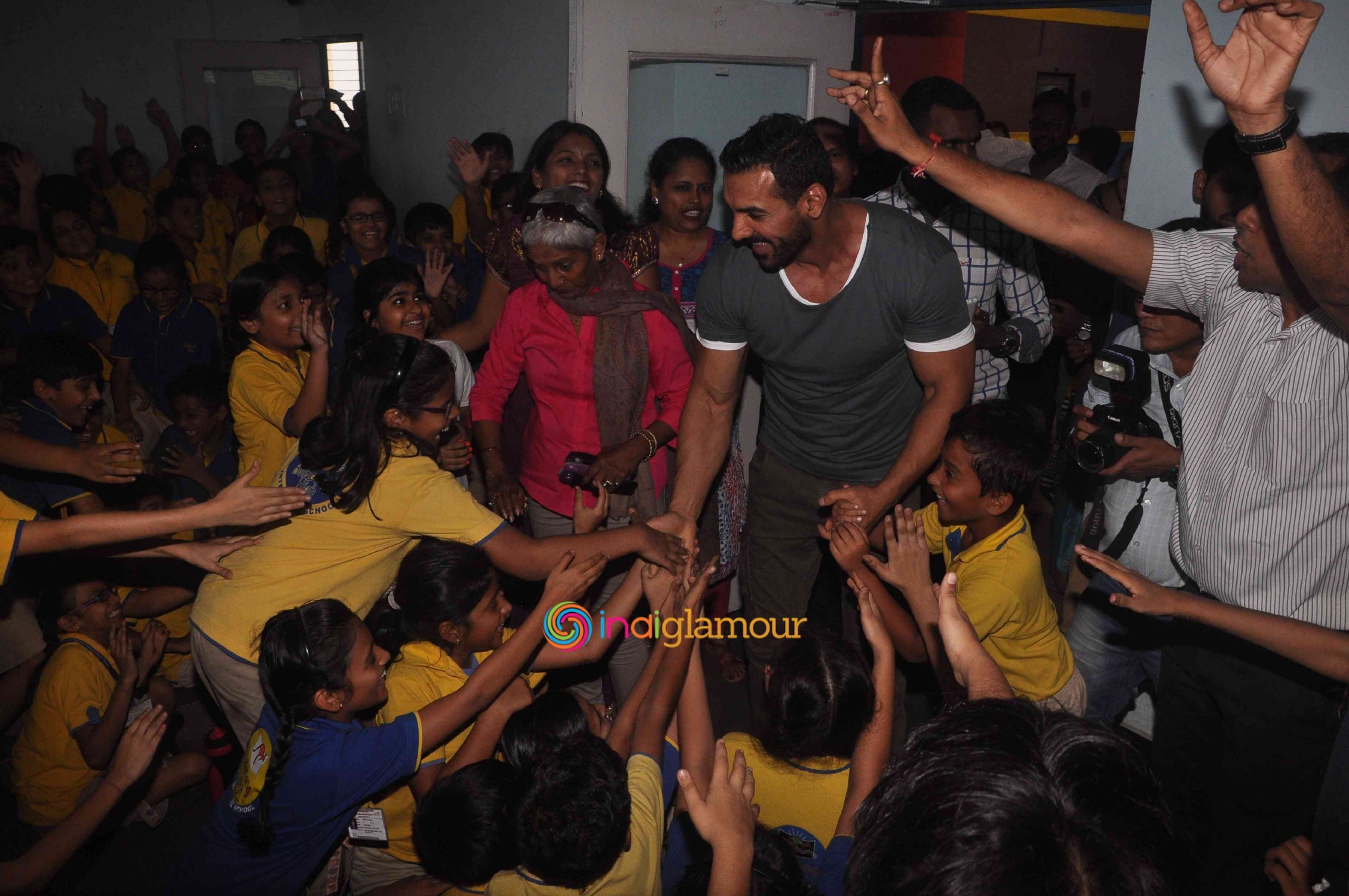 John Abraham Visits Billabong International School Event hd photo