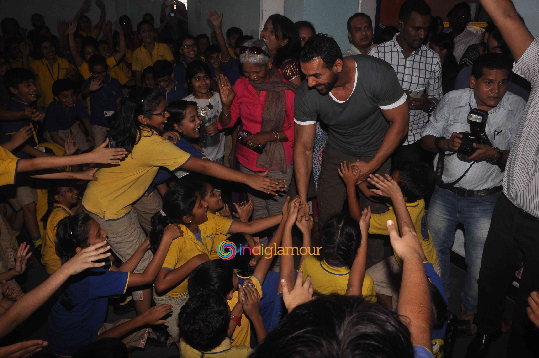 John Abraham Visits Billabong International School Event hd photo