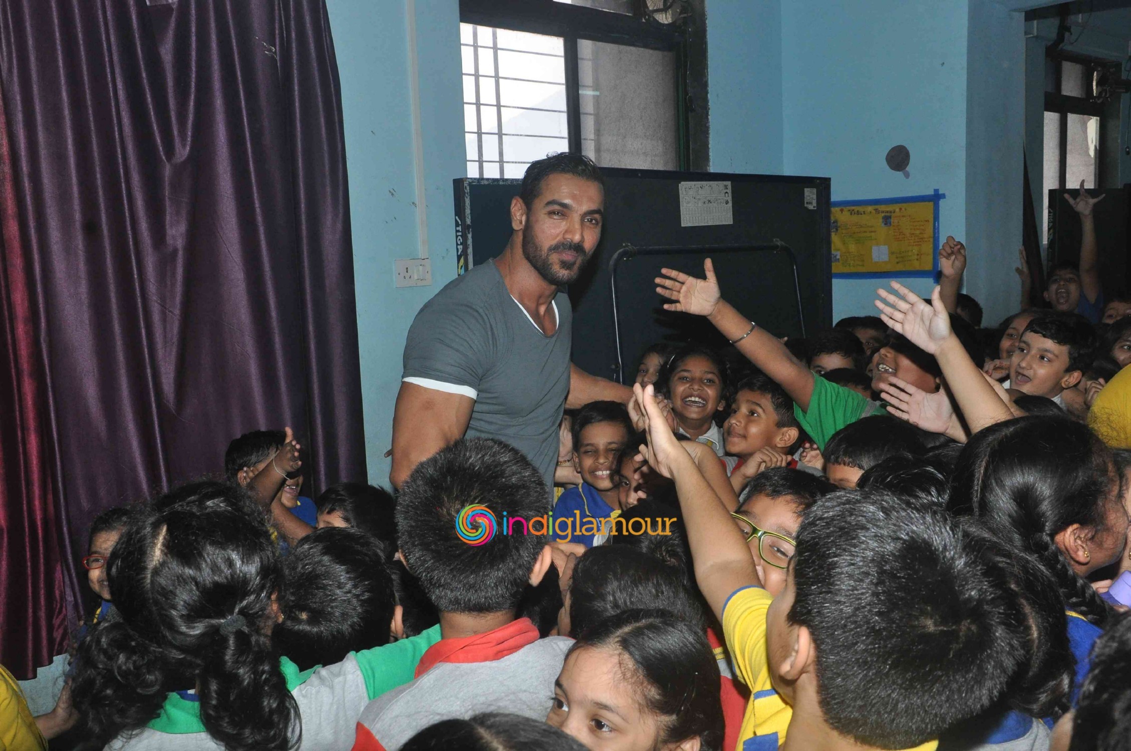 John Abraham Visits Billabong International School Event hd photo