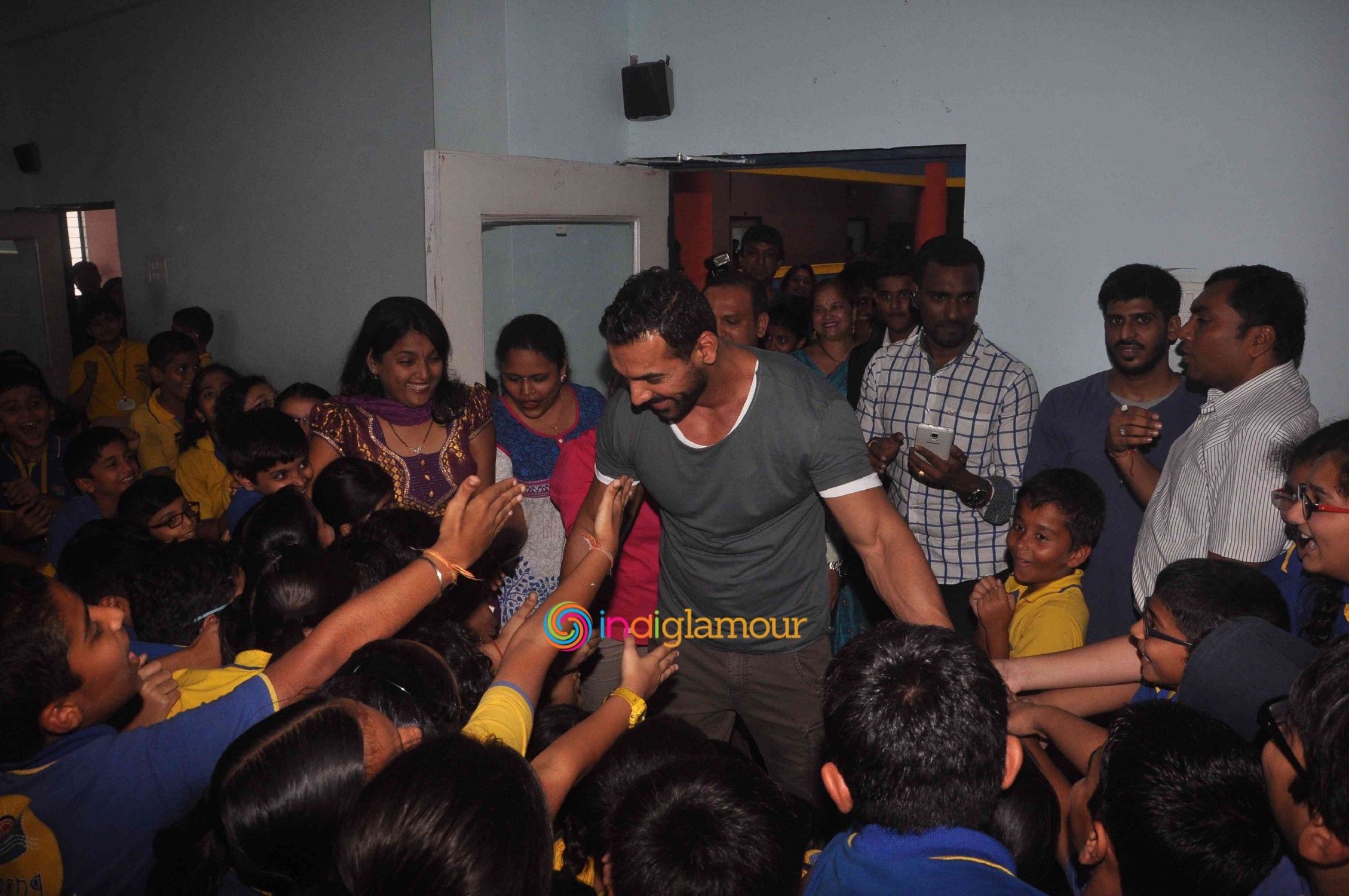 John Abraham Visits Billabong International School Event hd photo