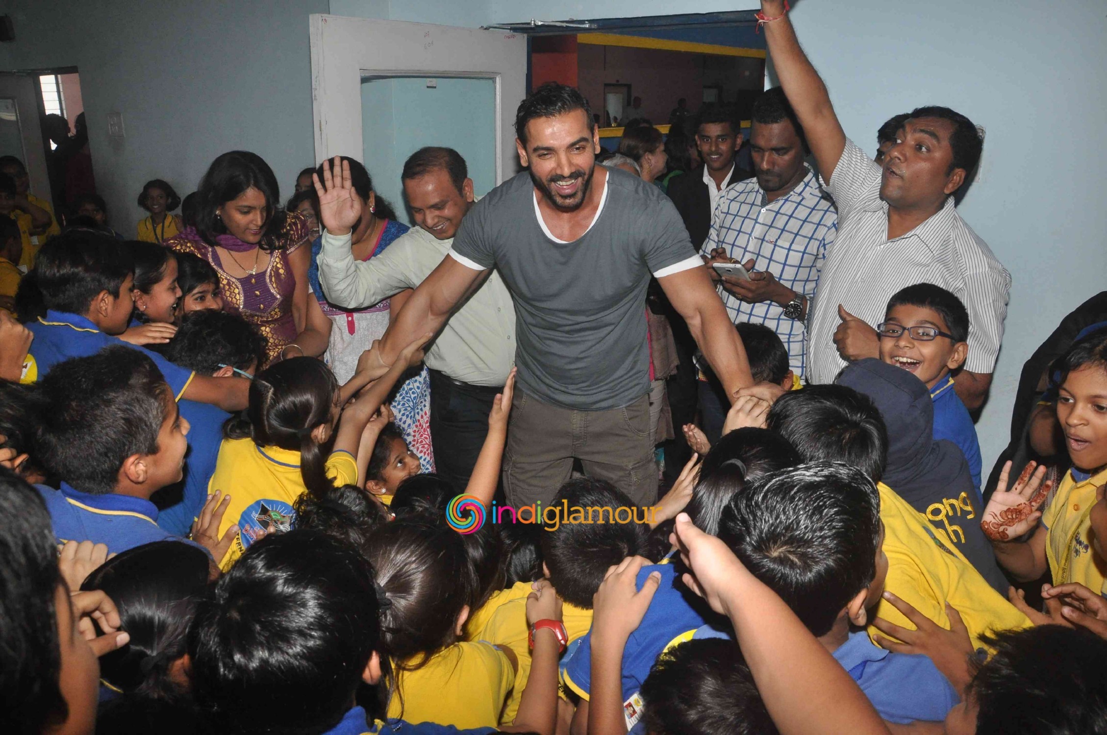 John Abraham Visits Billabong International School Event hd photo