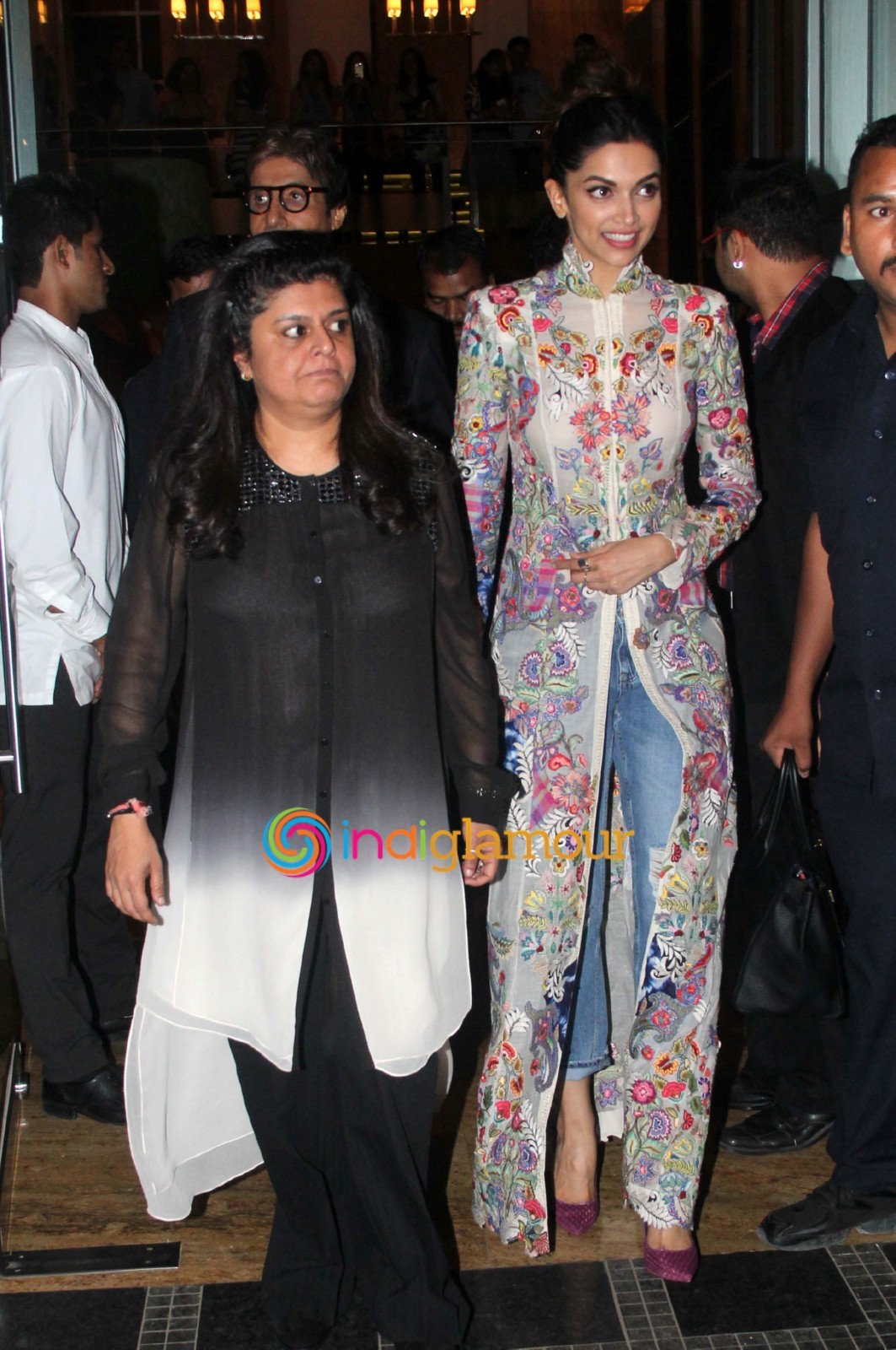 Amitabh Bachchan, Deepika Padukone and Sonakshi Sinha at Sony TV Party Event hd photo