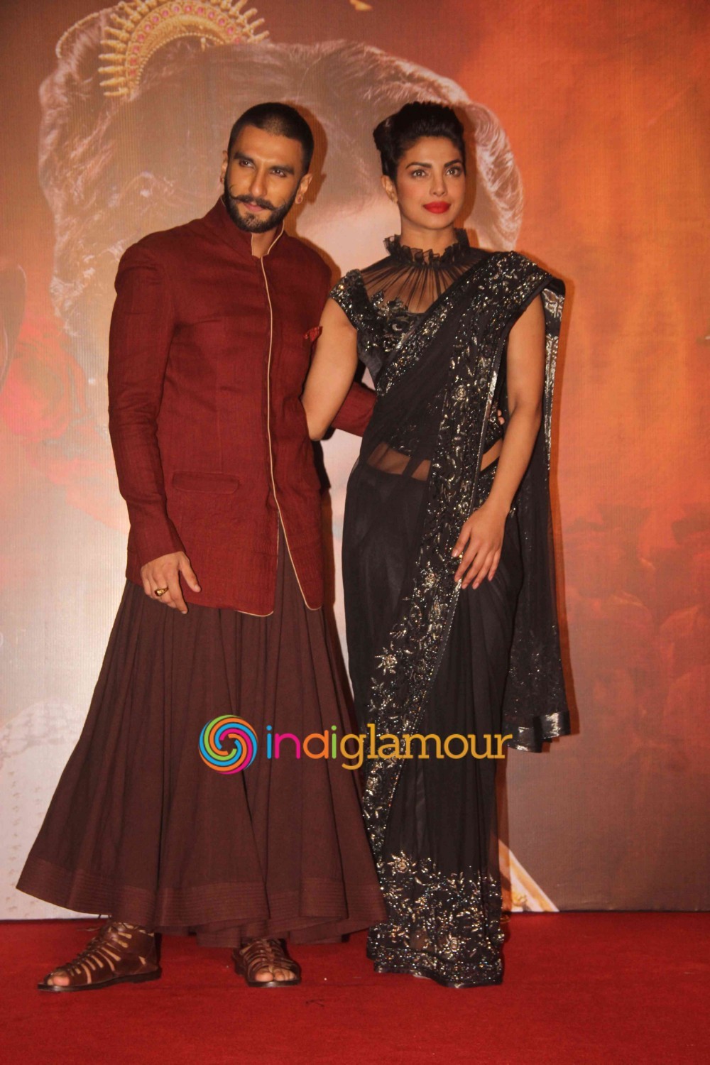 Ranveer Singh and Priyanka Chopra Celebrate Magic of Bajirao Mastani with Media at Pvr Mumbai Event hd photo