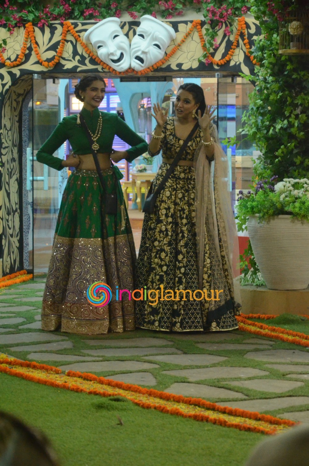 Prem Ratan Dhan Payo Cast Kicks of Diwali Celebrations in the Bigg Boss Double Trouble Event hd photo