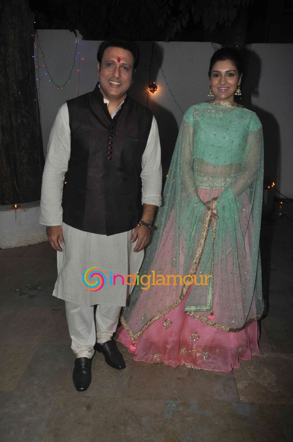 Govinda Celebrates Diwali with Daughter Event hd photo