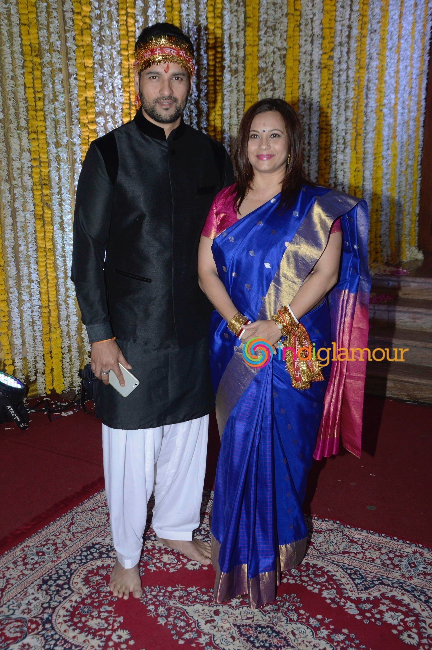 Amitabh Bachchan and Others attend Ronit Roy's Mata Ki Chowki on his Birthday Event Event hd photo