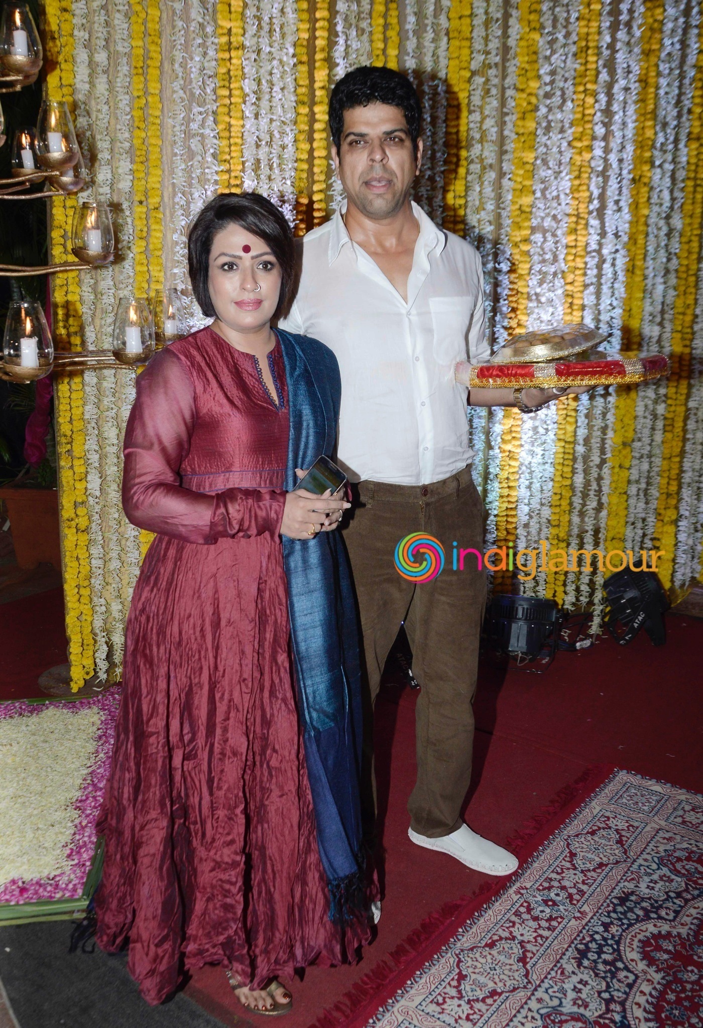 Amitabh Bachchan and Others attend Ronit Roy's Mata Ki Chowki on his Birthday Event Event hd photo