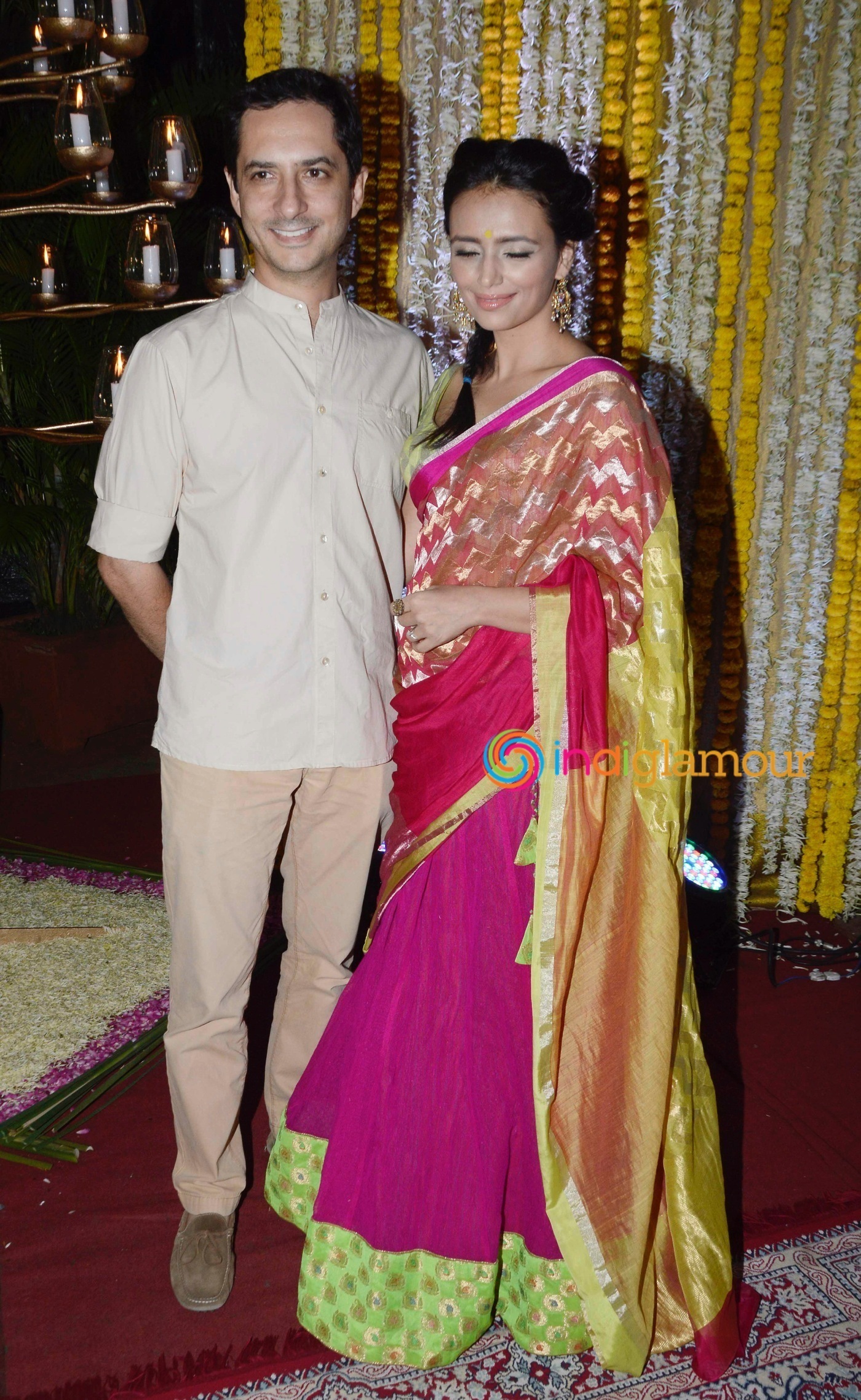 Amitabh Bachchan and Others attend Ronit Roy's Mata Ki Chowki on his Birthday Event Event hd photo