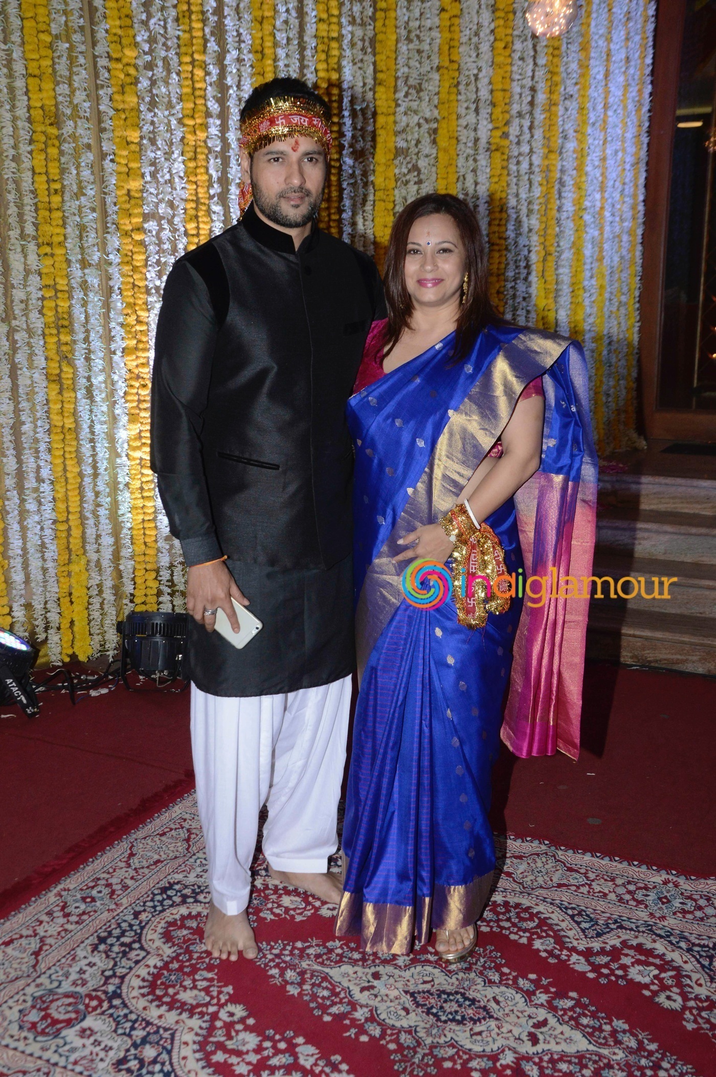 Amitabh Bachchan and Others attend Ronit Roy's Mata Ki Chowki on his Birthday Event Event hd photo