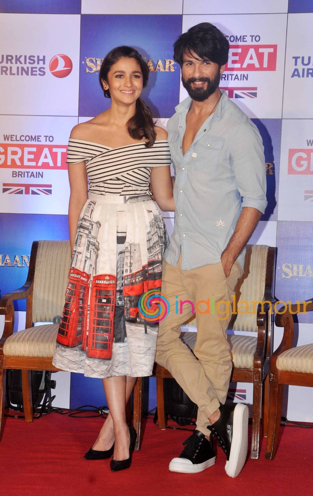 Shahid Kapoor and Alia Bhatt Promotes Tourism in Britain for Promotion of Film Shaandaar Event hd photo