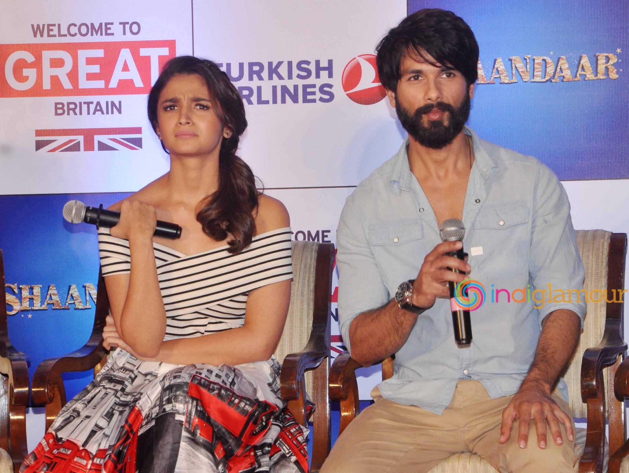 Shahid Kapoor and Alia Bhatt Promotes Tourism in Britain for Promotion of Film Shaandaar Event hd photo