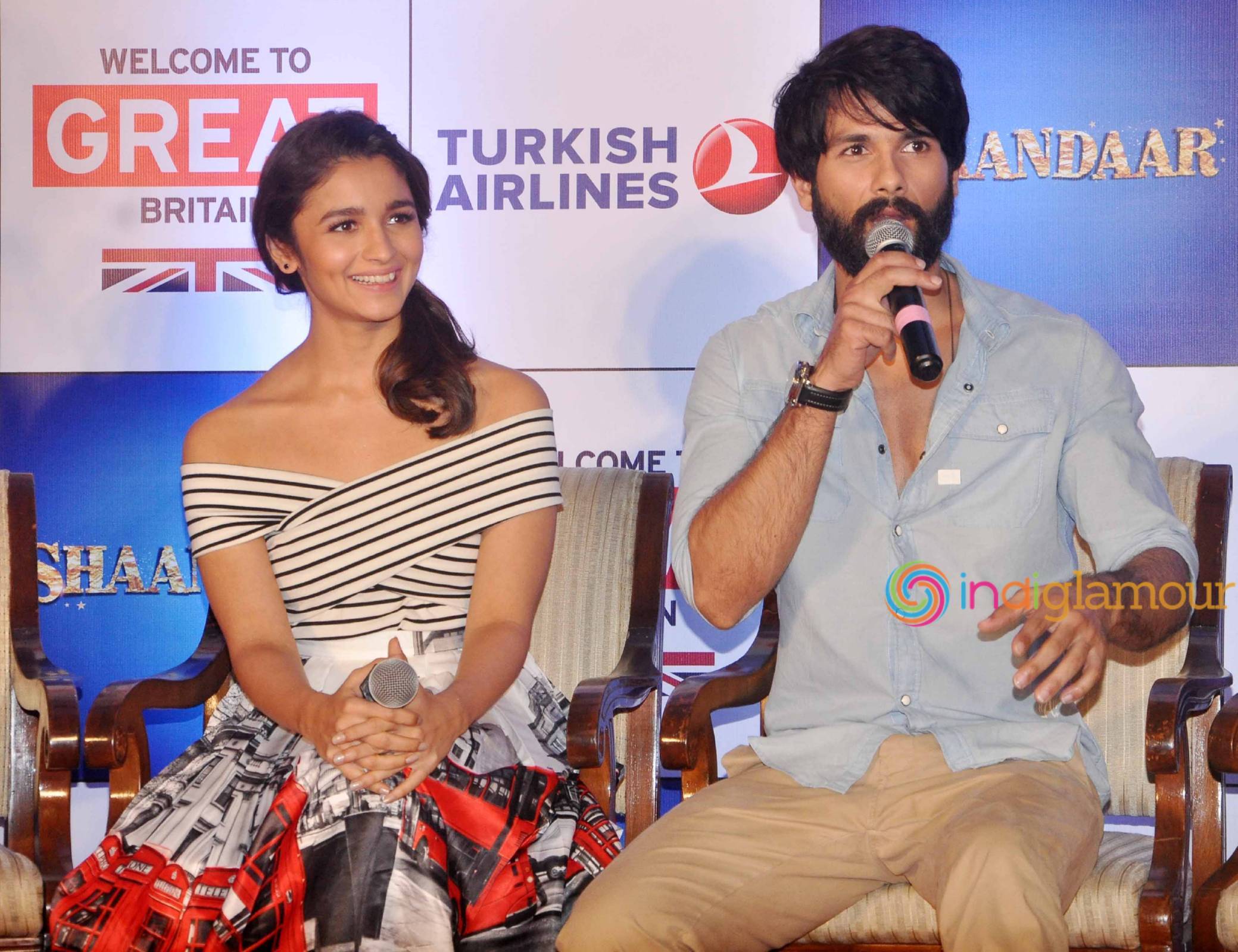 Shahid Kapoor and Alia Bhatt Promotes Tourism in Britain for Promotion of Film Shaandaar Event hd photo