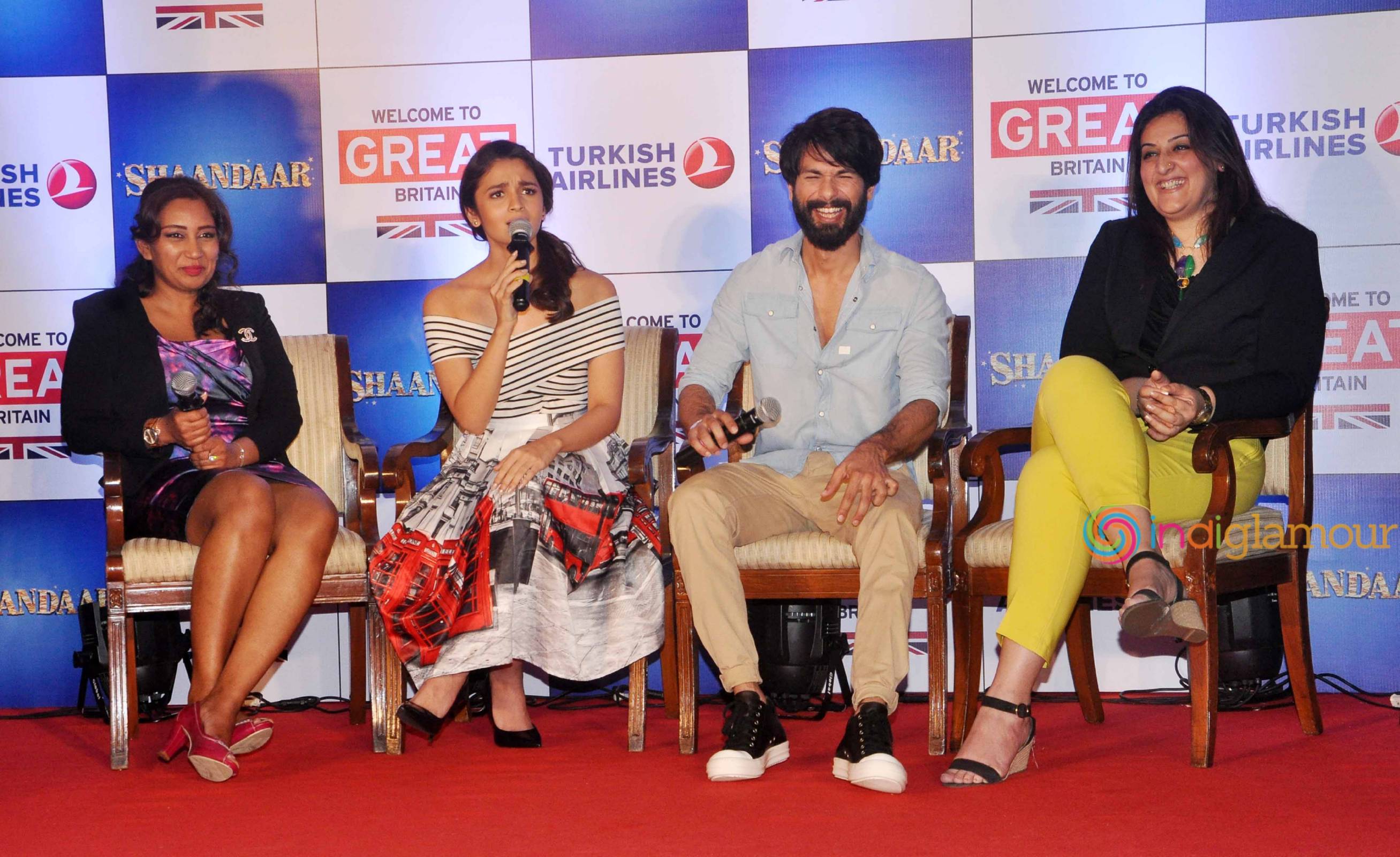 Shahid Kapoor and Alia Bhatt Promotes Tourism in Britain for Promotion of Film Shaandaar Event hd photo