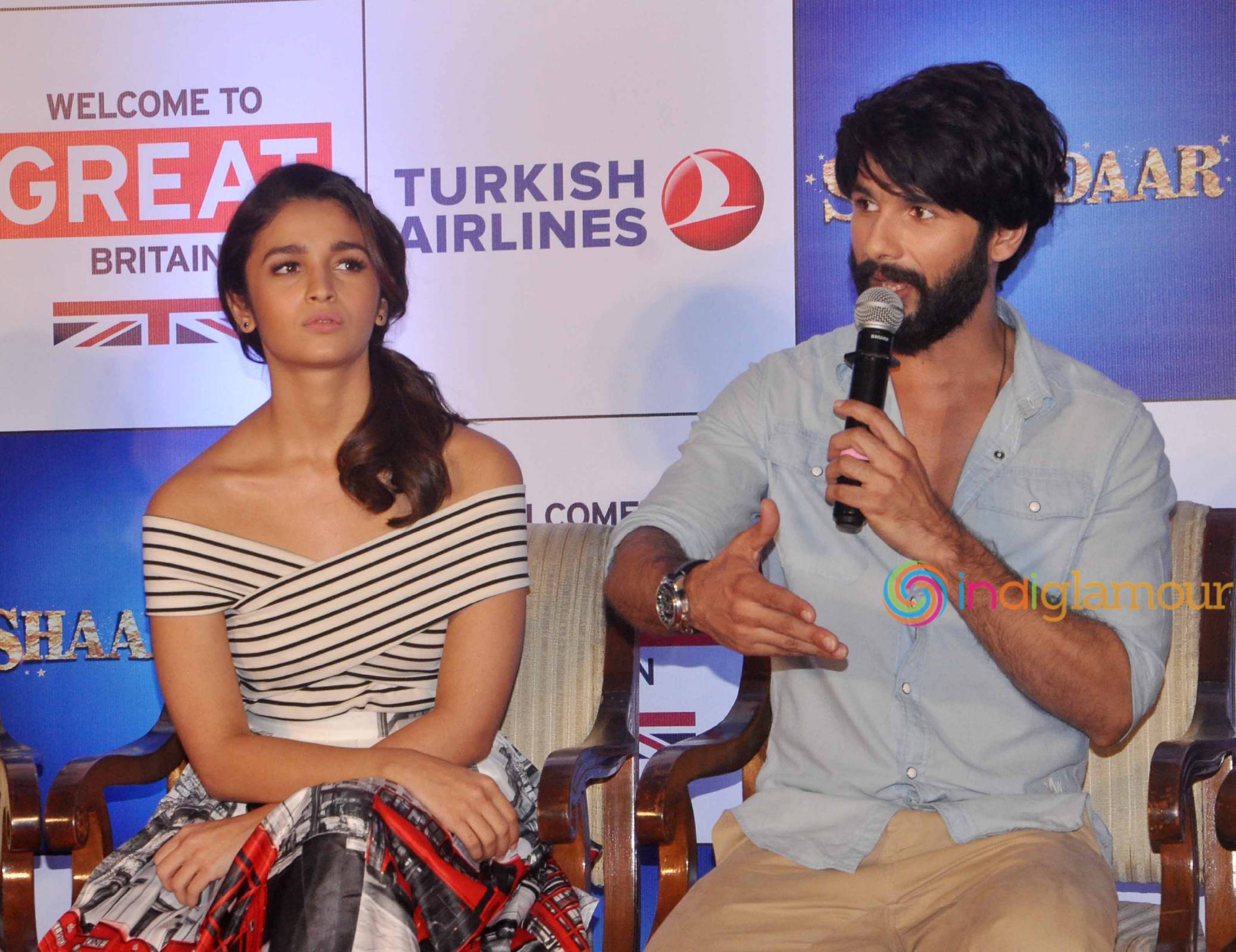 Shahid Kapoor and Alia Bhatt Promotes Tourism in Britain for Promotion of Film Shaandaar Event hd photo