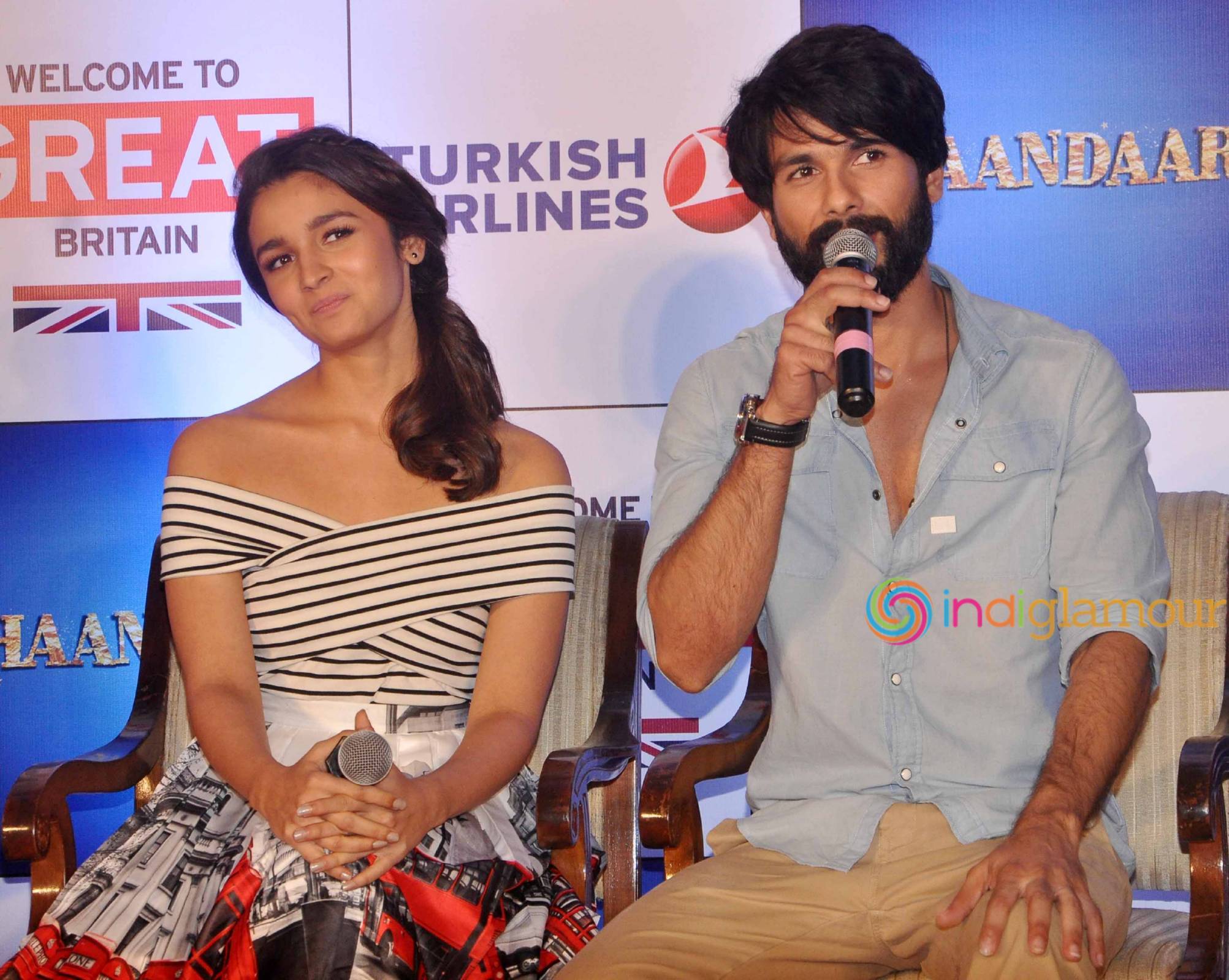 Shahid Kapoor and Alia Bhatt Promotes Tourism in Britain for Promotion of Film Shaandaar Event hd photo