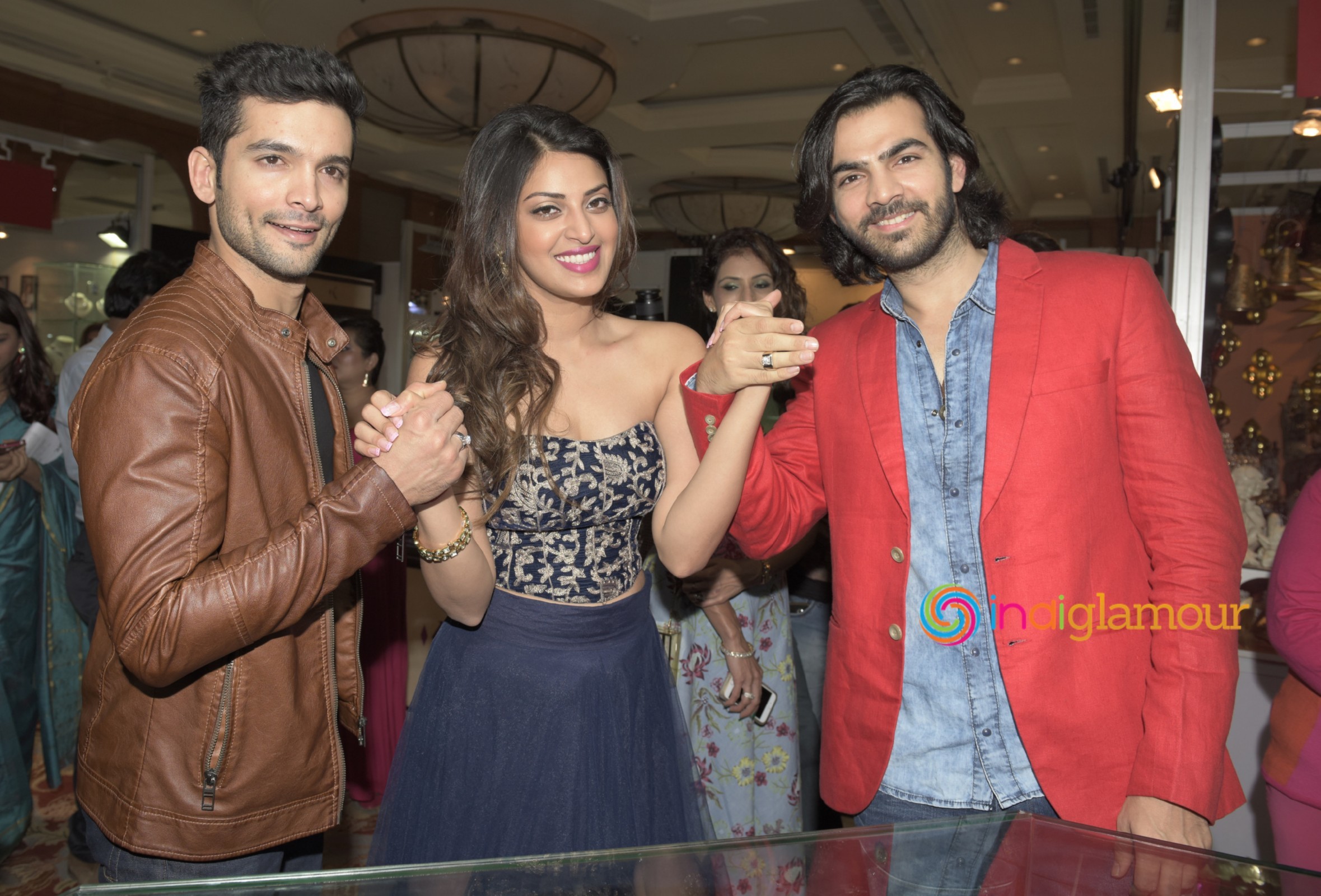 Star Cast of the Film Wedding Pullav Inaugurated Bridal Lifestyle Exhibition Glitter 2015 Event hd photo