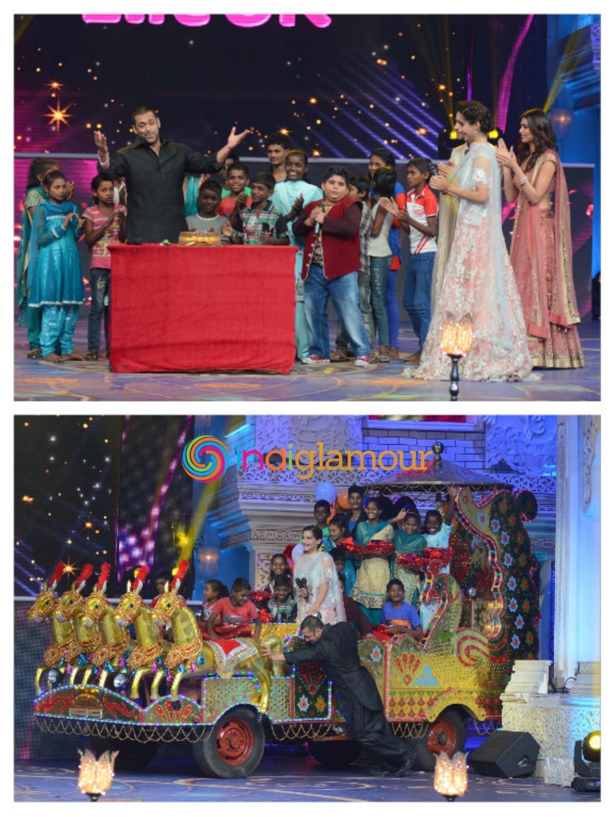 Salman Khan and Sonam Kapoor At Prem Rata Dhan Payo Promotions On Life OK Channel Event hd photo
