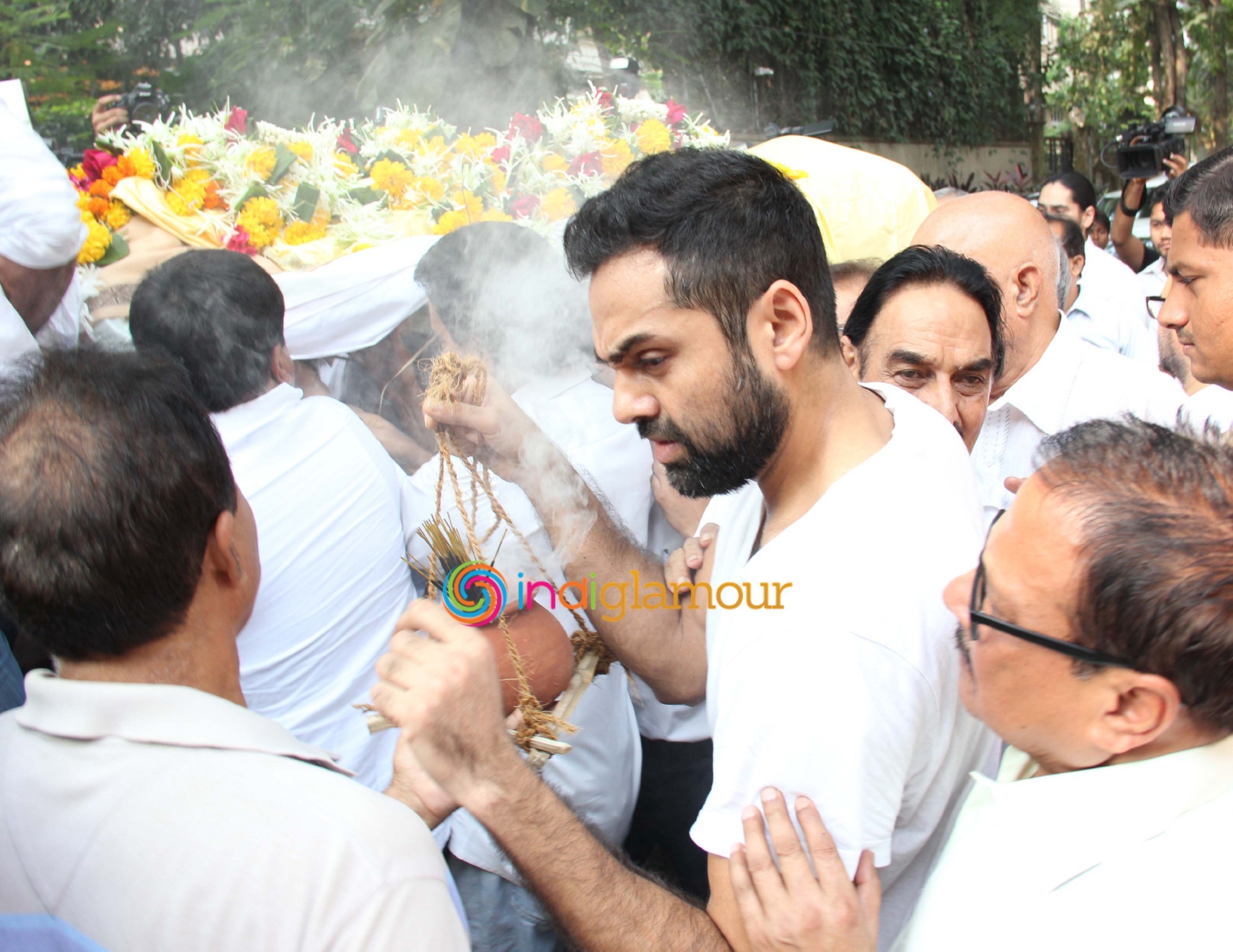 Funeral of Abhay Deol's Father Ajit Singh Deol Event hd photo