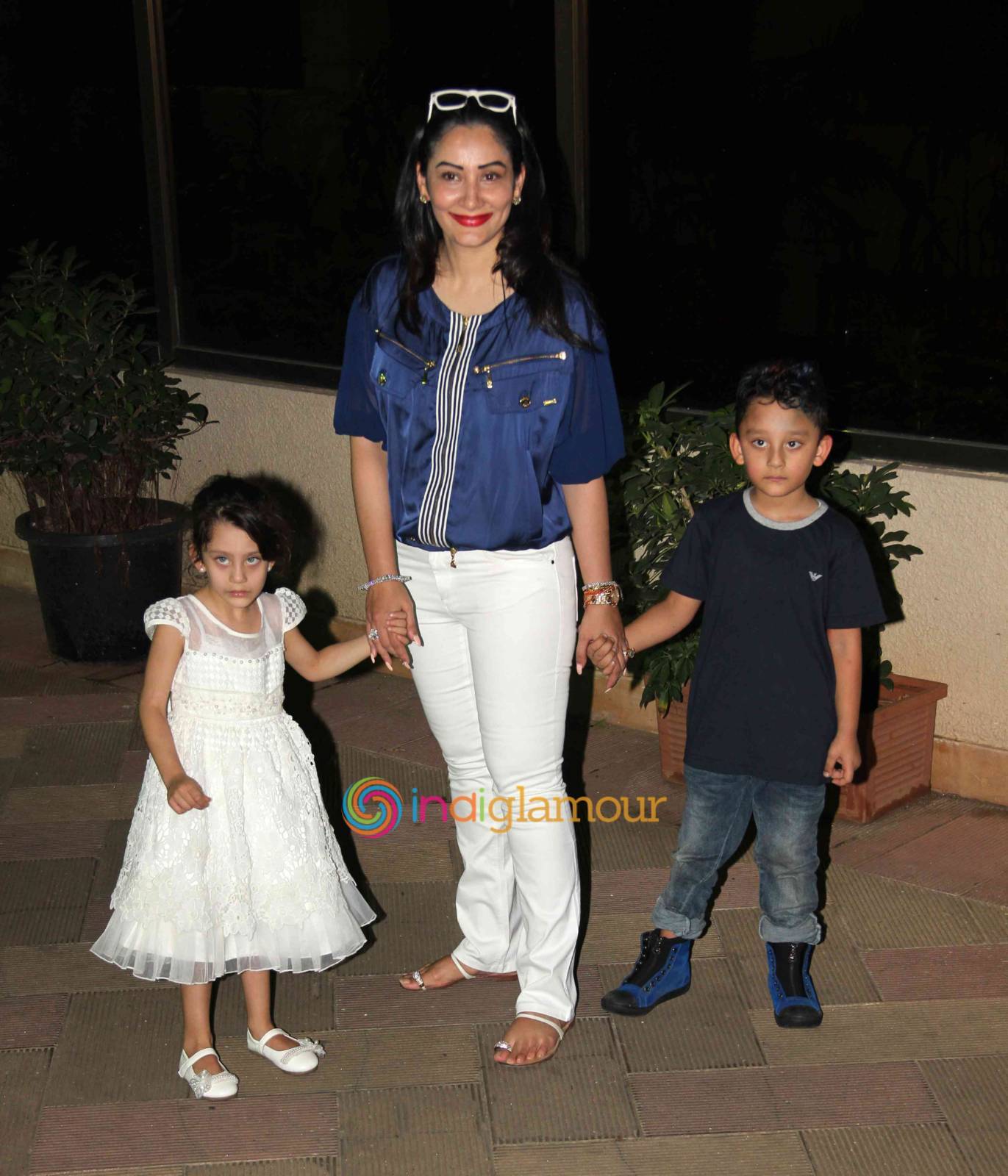 Manyata Dutt Celebrates Birthday of Shahraan Dutt and Iqra Dutt Event hd photo