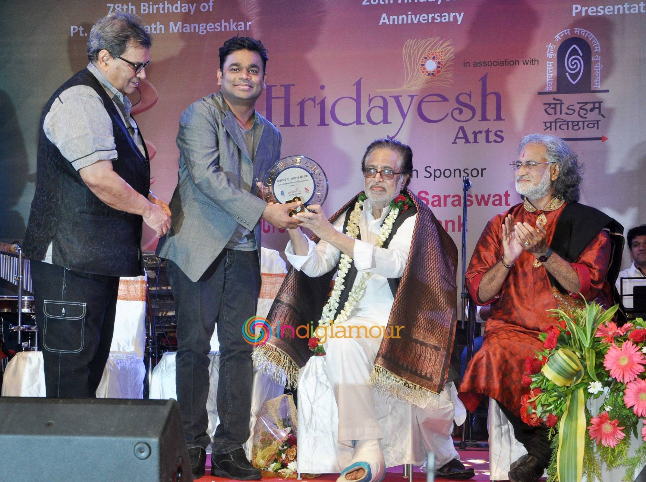 A R Rahman to Receive Hridaynath Mangeshkar Award Event hd photo