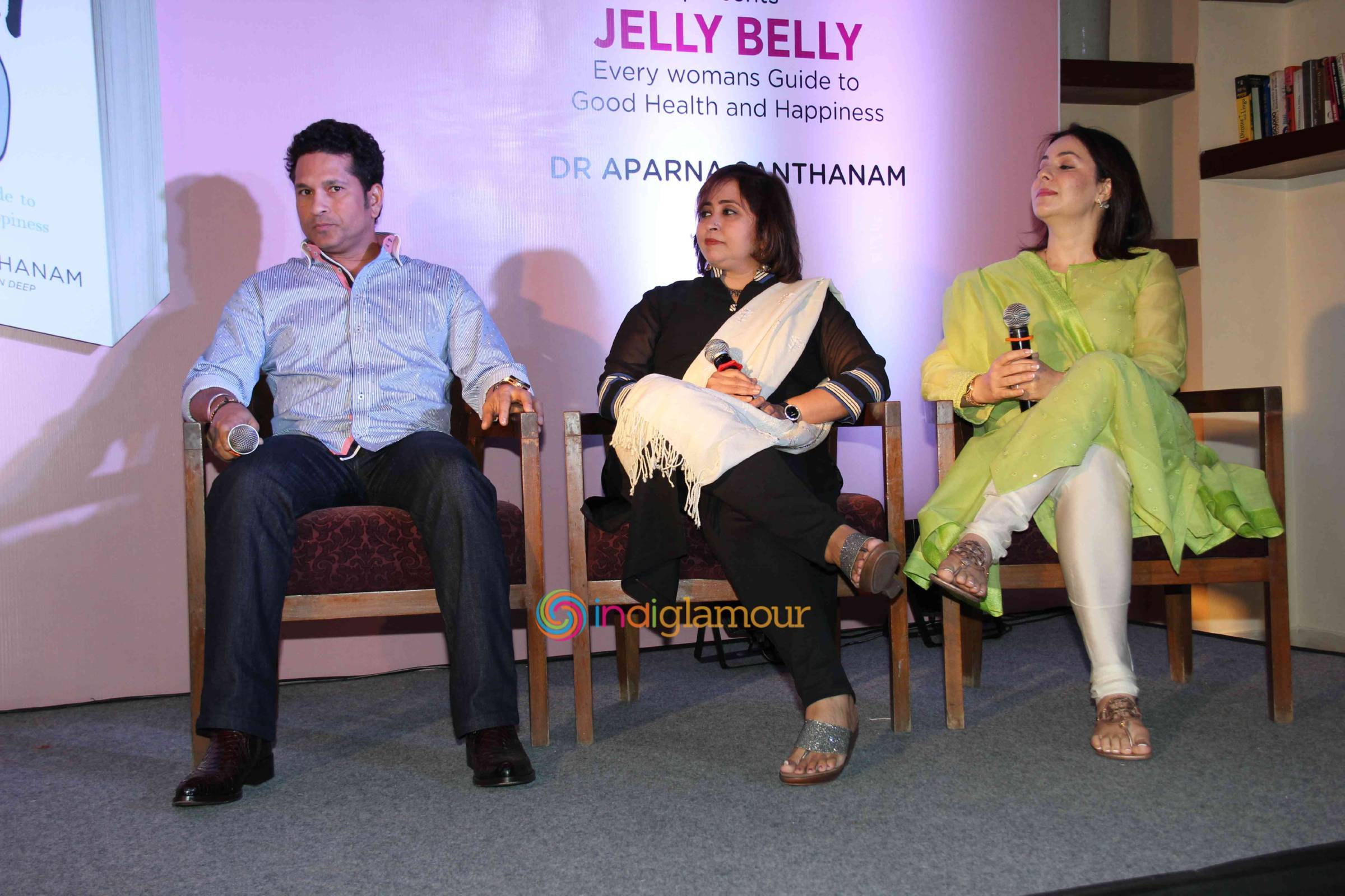 Sachin Tendulkar Launches Dr Aparna Santhanam Book Jelly Belly Event hd photo
