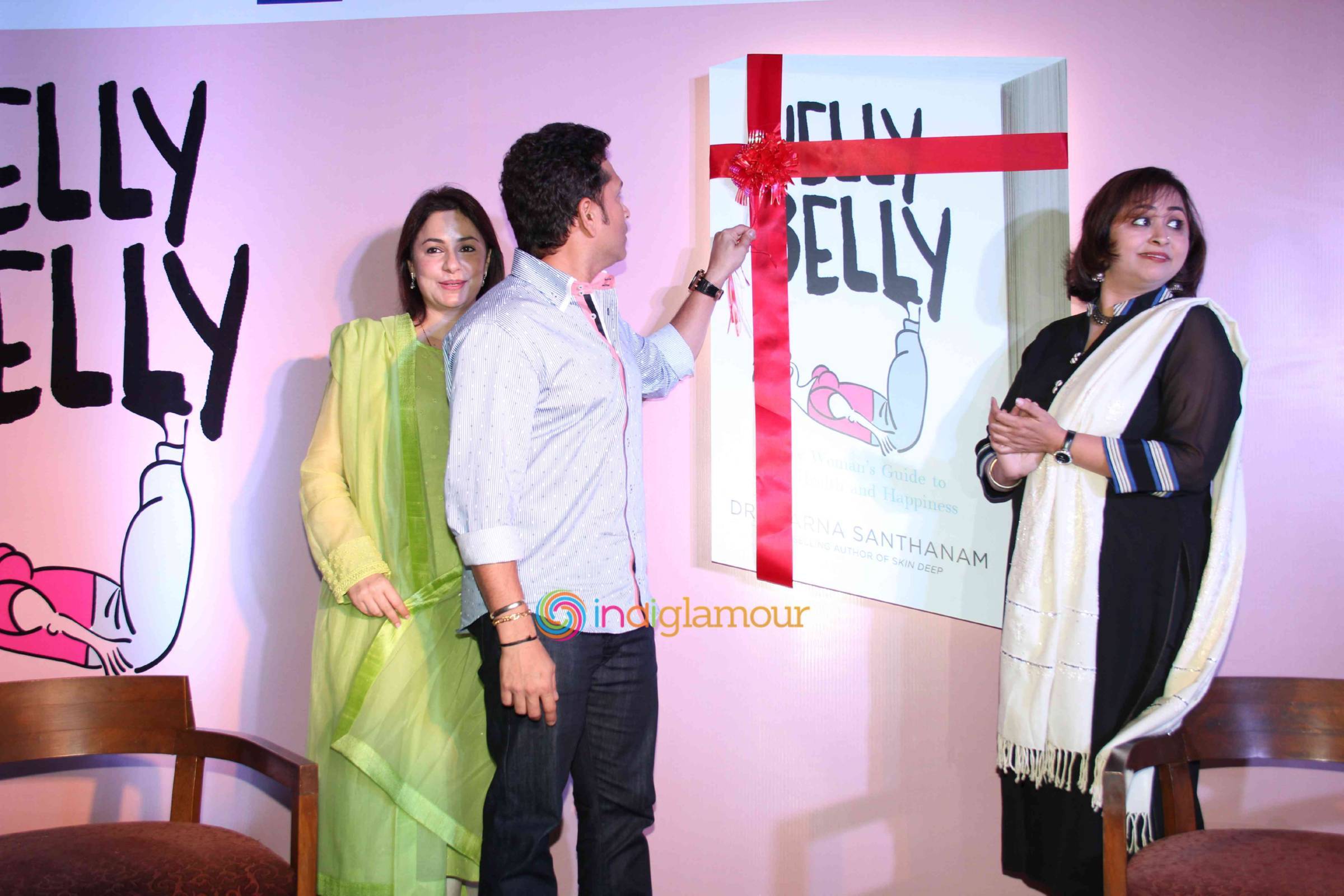 Sachin Tendulkar Launches Dr Aparna Santhanam Book Jelly Belly Event hd photo